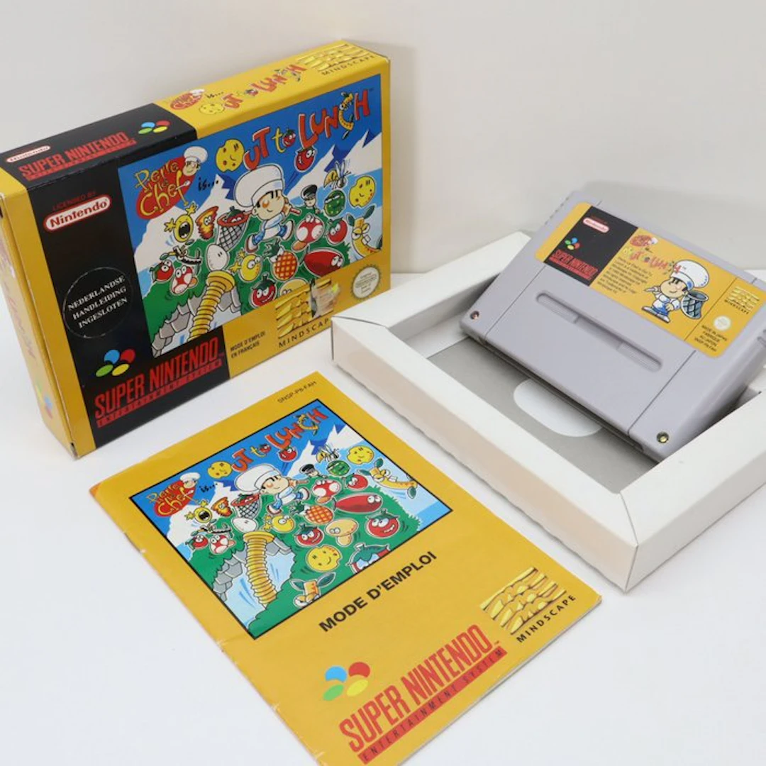 Nintendo - Snes - Pierre Le Chef Is Out To Lunch - CIB...