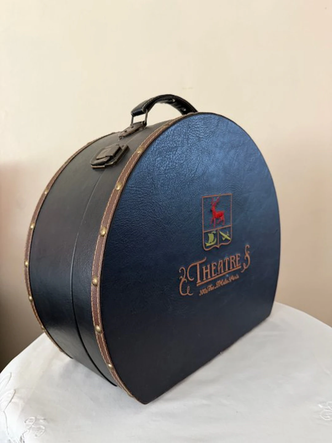 Theatre - Box - Copper, Wood, Leather - Hat box