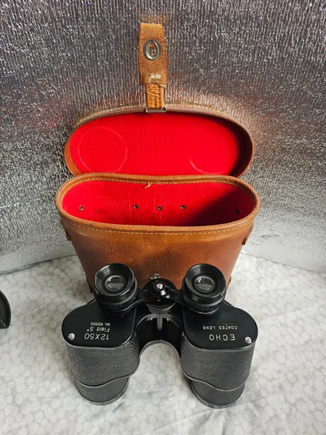 Observation binoculars - 12x50 + Ritschke 8x30 - 1980-1990 - Echo
