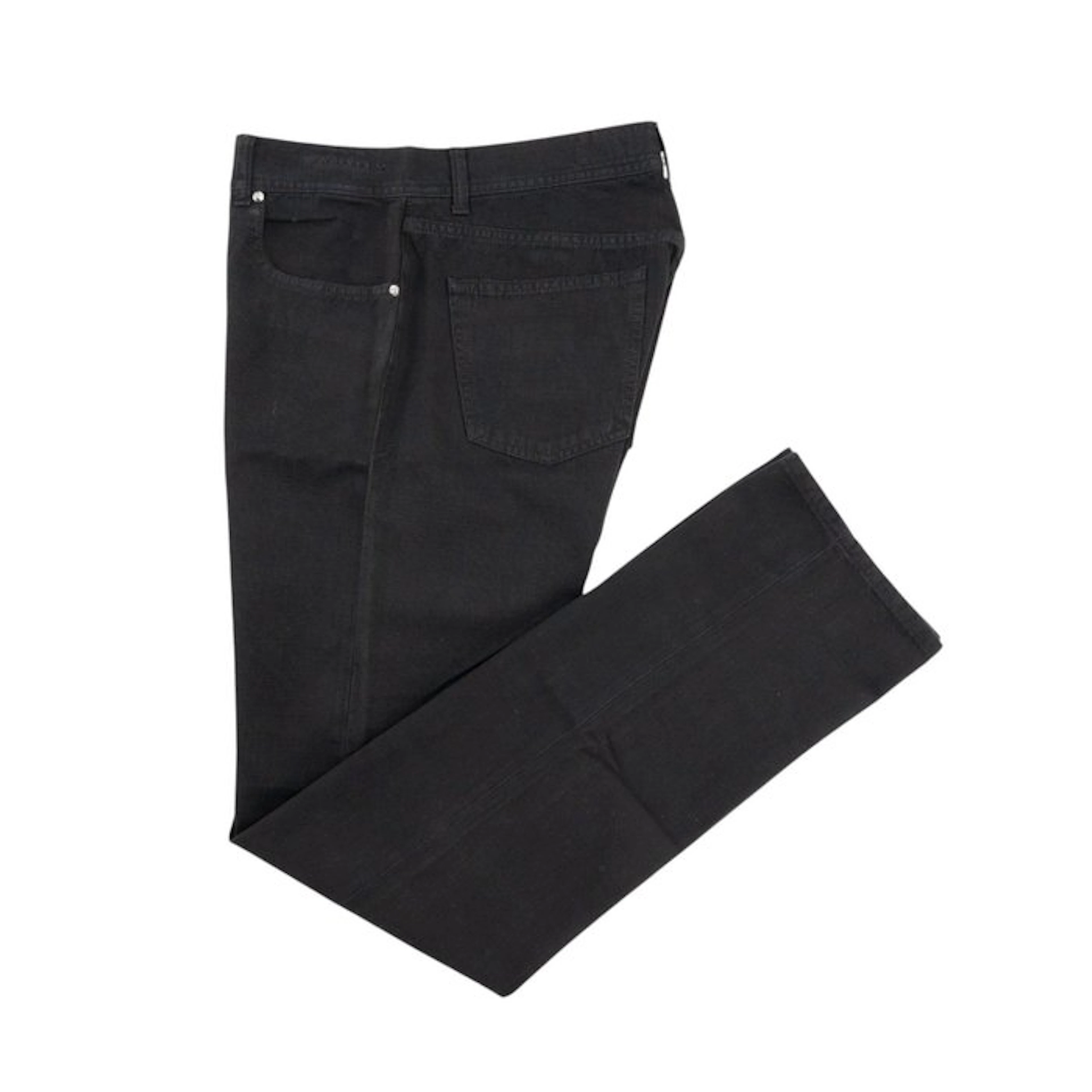 LUIGI BORRELLI NAPOLI - 51 IT - Black Denim Jeans Pant...