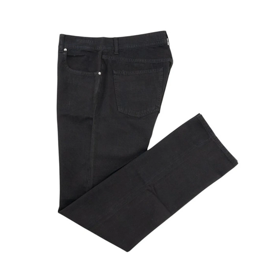 LUIGI BORRELLI NAPOLI - 51 IT - Black Denim Jeans Pant...