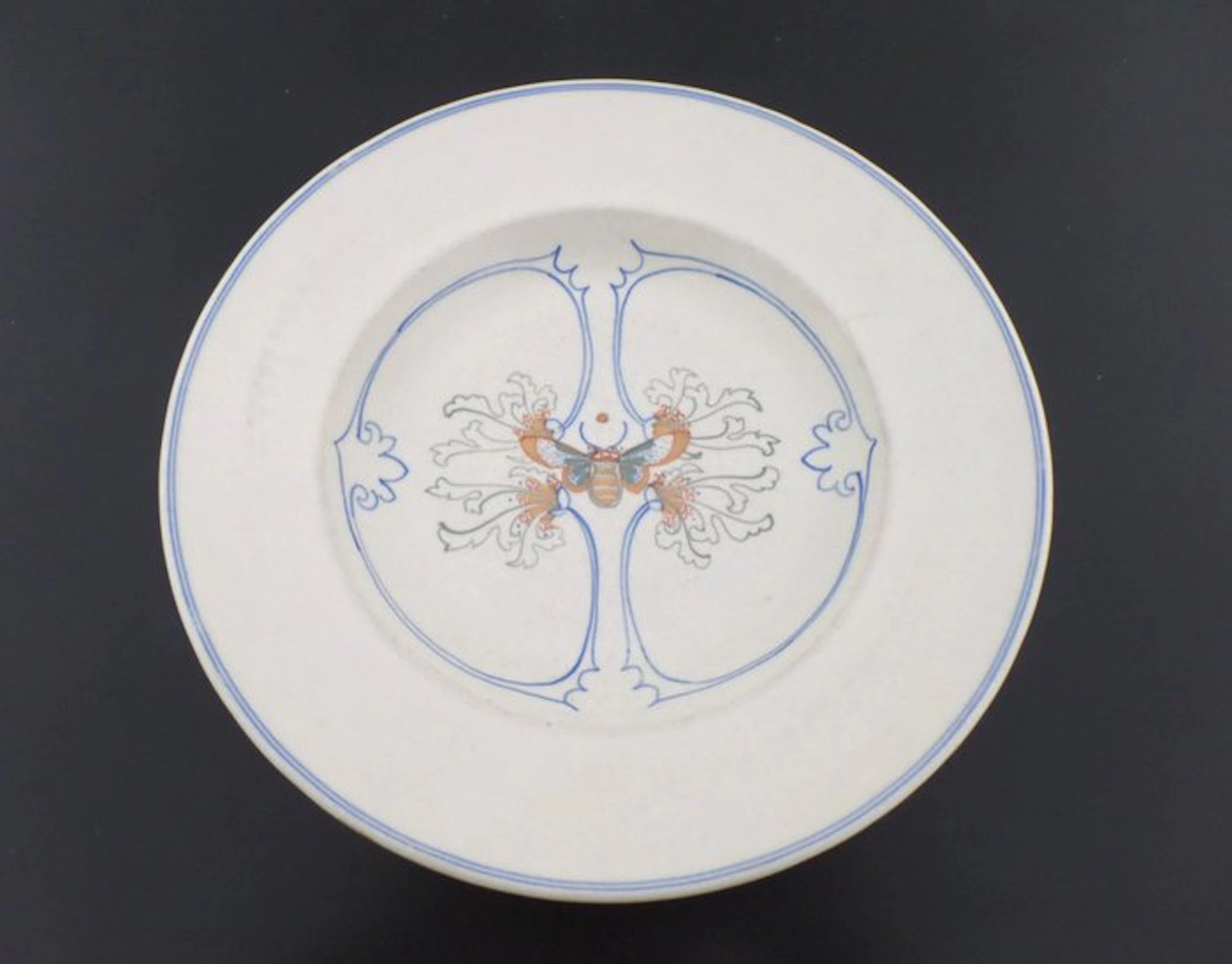 Arnhemse Fayencefabriek - Klaas Vet - Plate - lineair - Earthenware - 1910