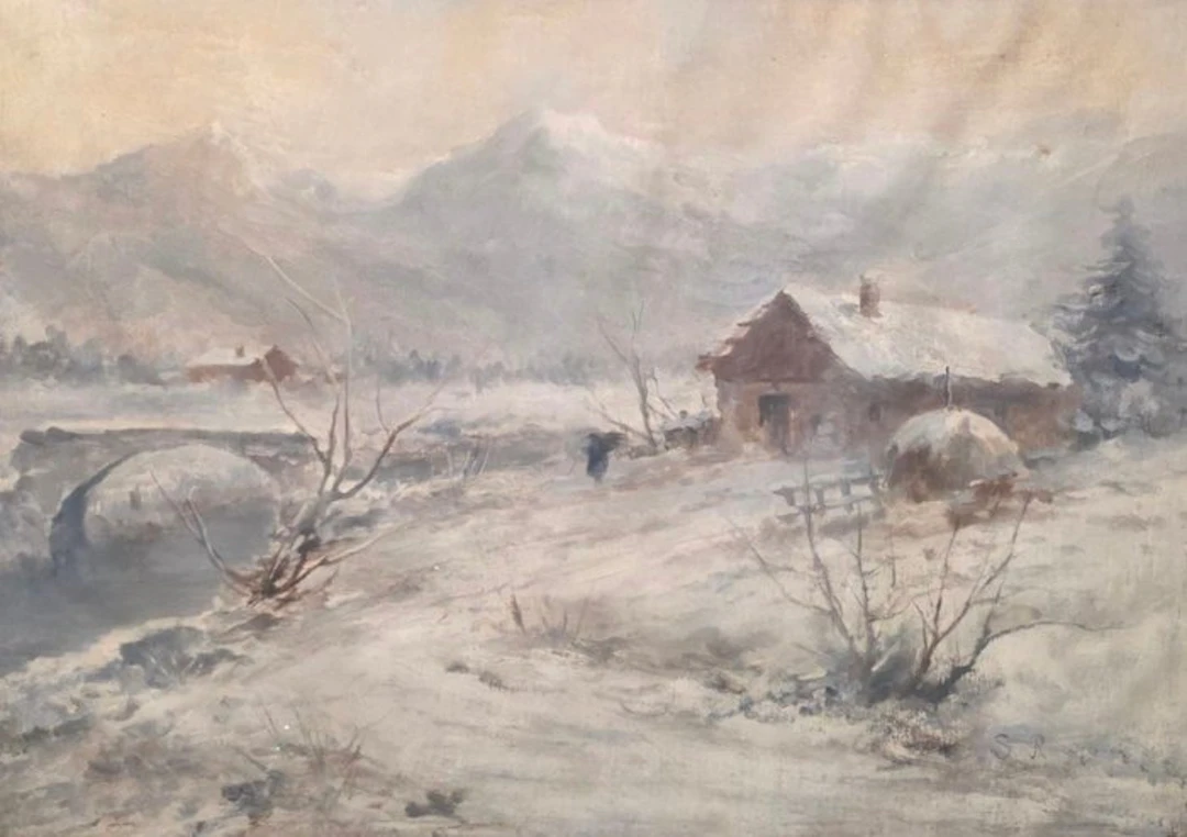 S. Ronzoni (XX) - Paesaggio invernale