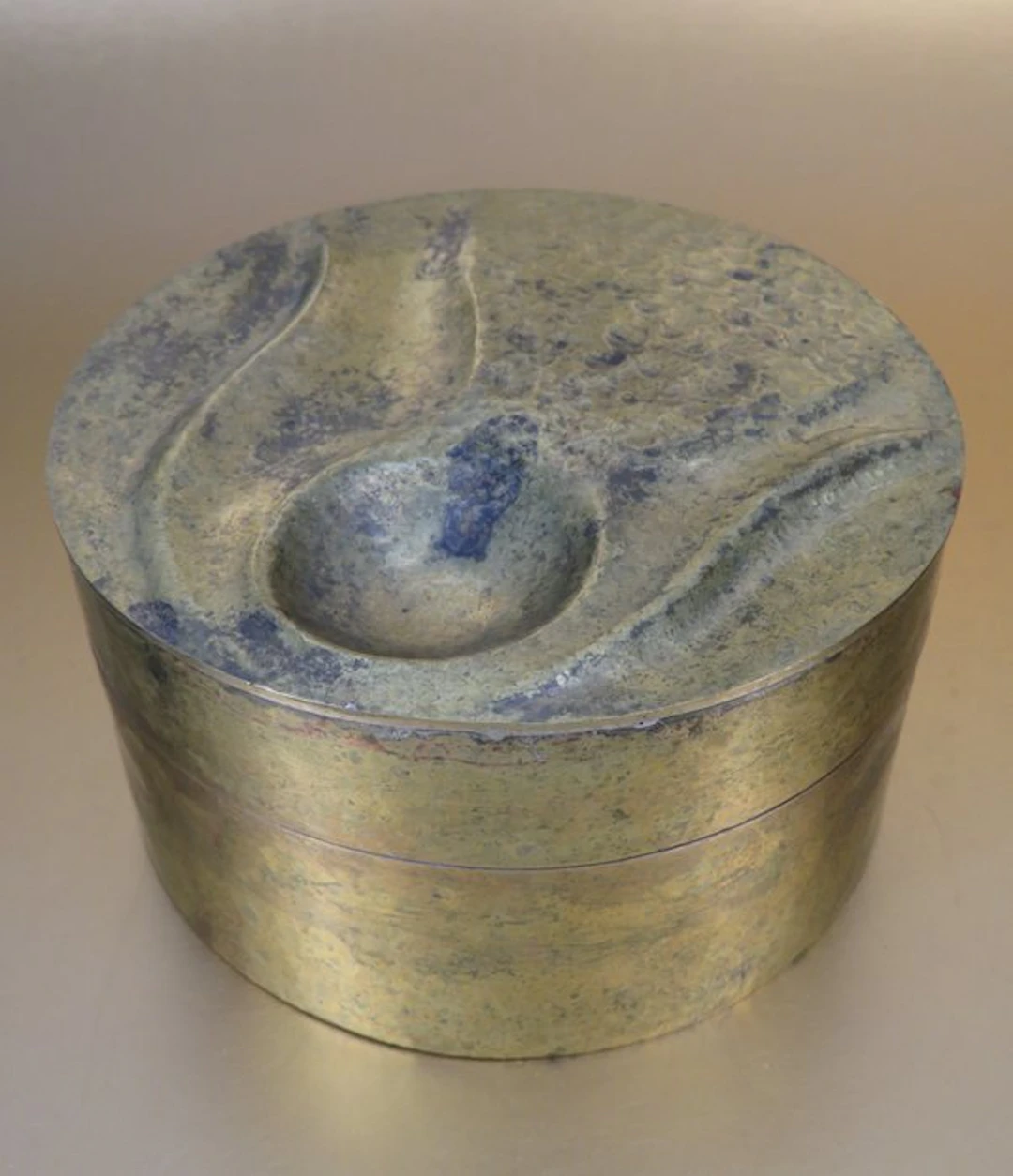 Trommel/bus met deksel - Platter - Copper