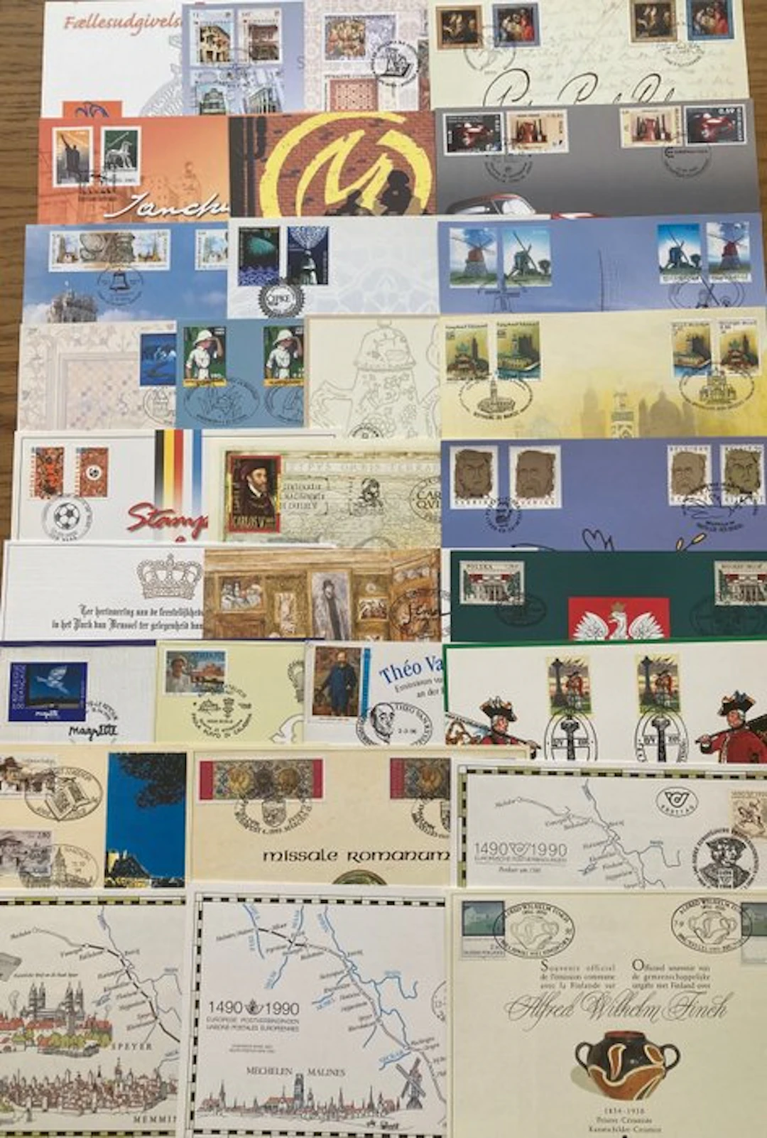 Belgium 1991/2008 - Collection of 30 commemorative cards...