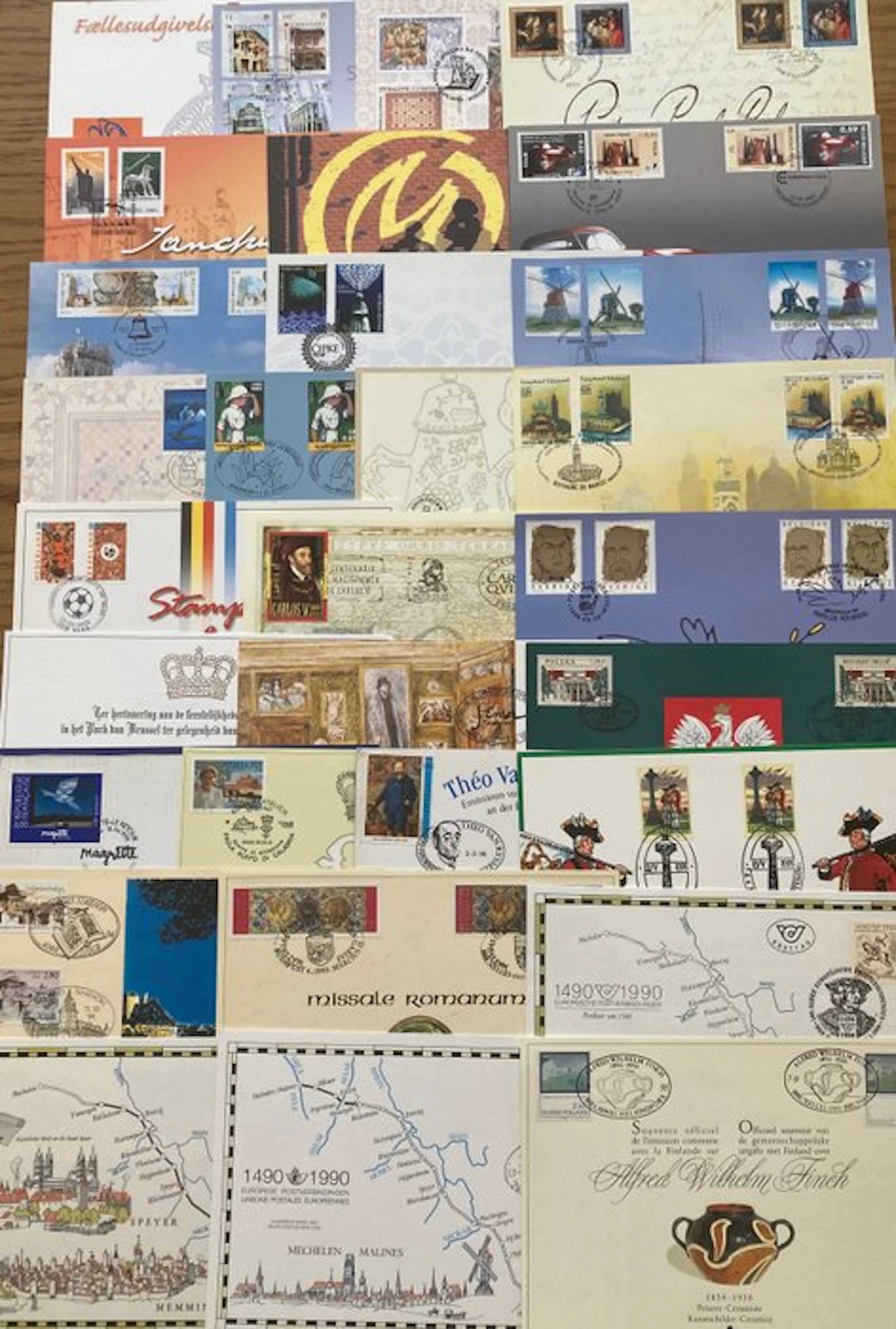 Belgium 1991/2008 - Collection of 30 commemorative cards...