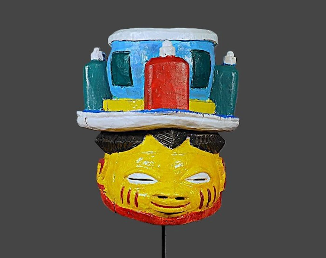 Mask helmet. - Gelede. - Yoruba - Nigeria