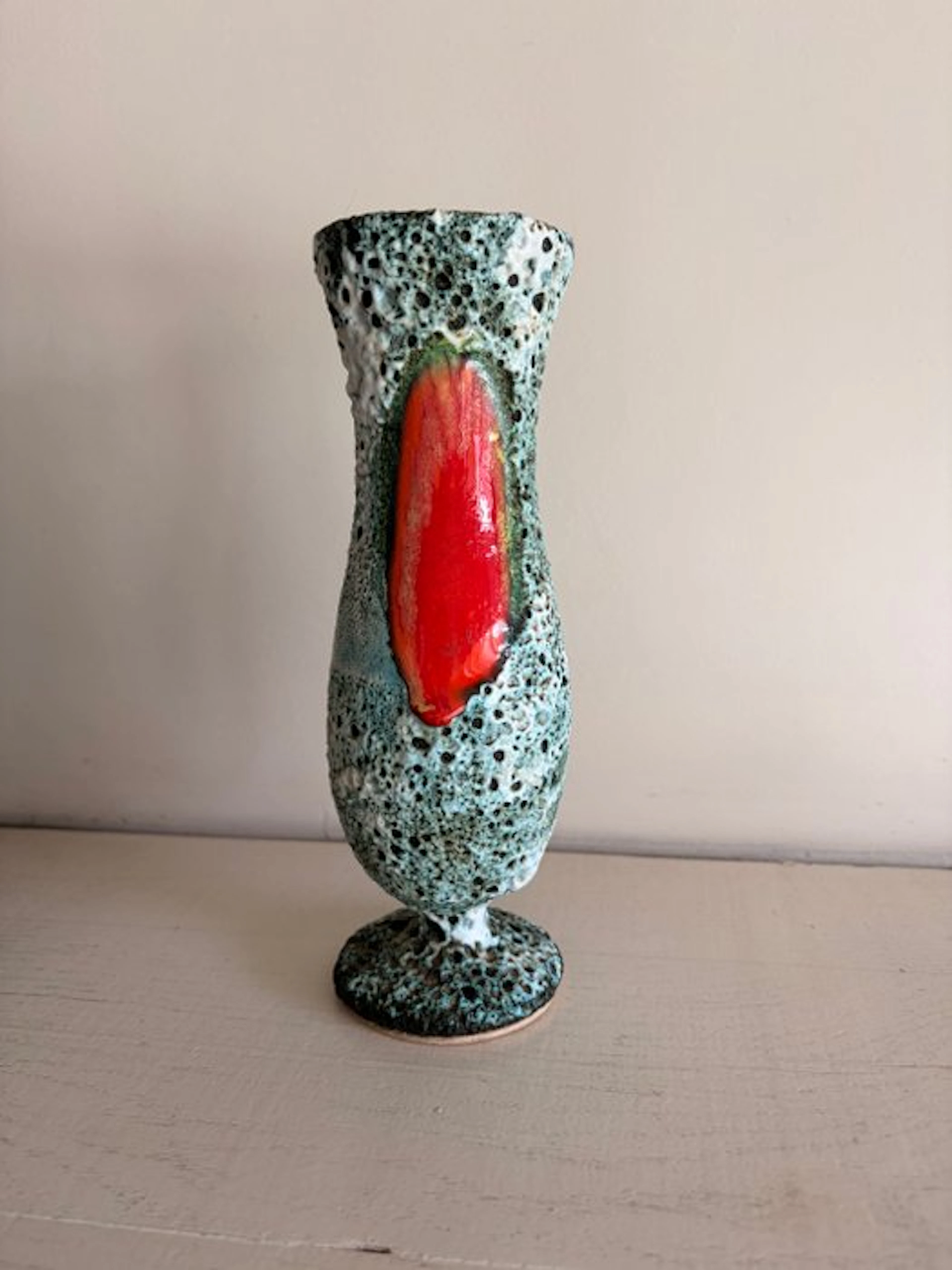 Vallauris - Atelier Le Cyclope - Baluster vase - Ceramic - Sea Foam