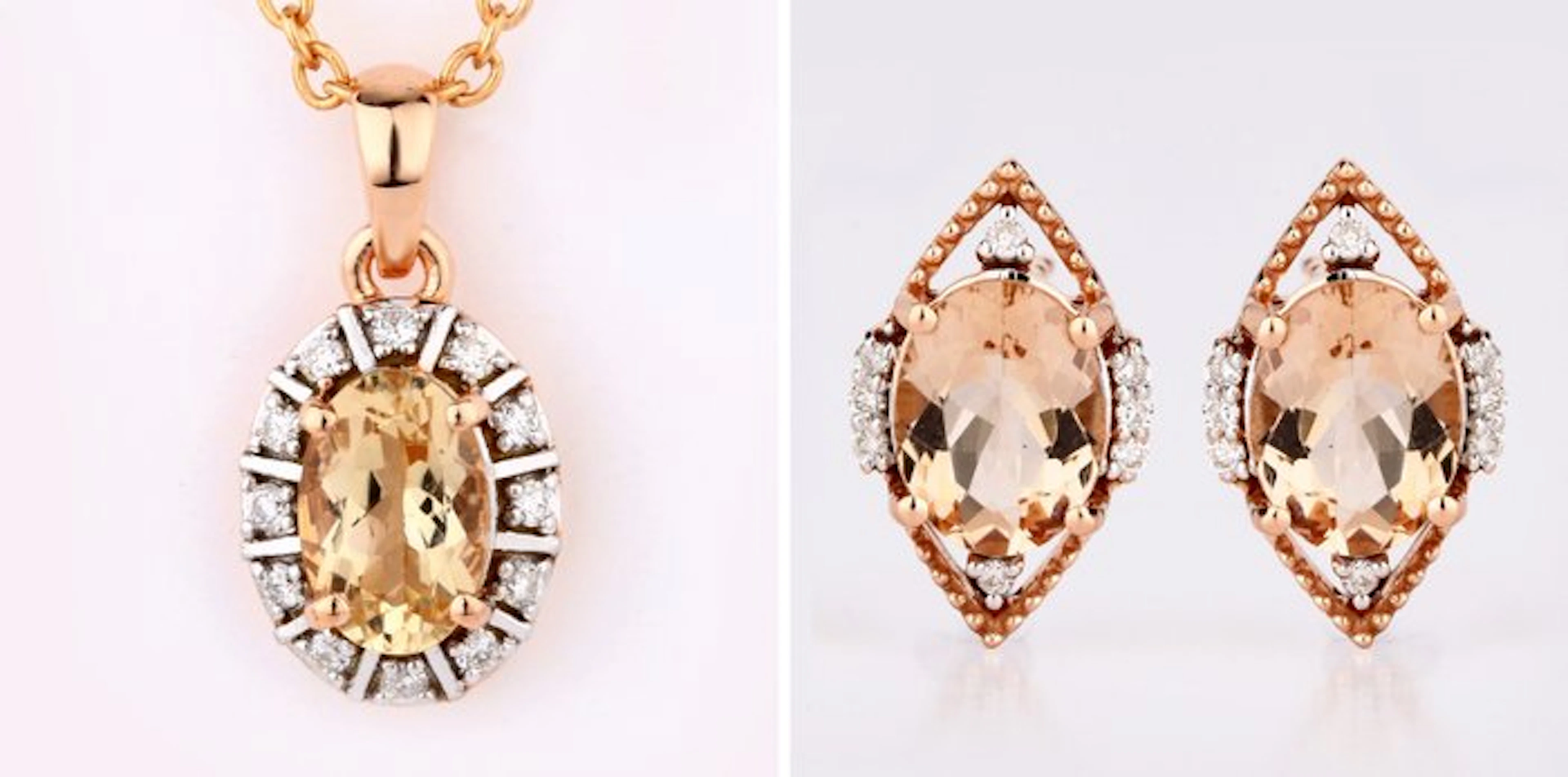 2 piece jewellery set - 14 kt