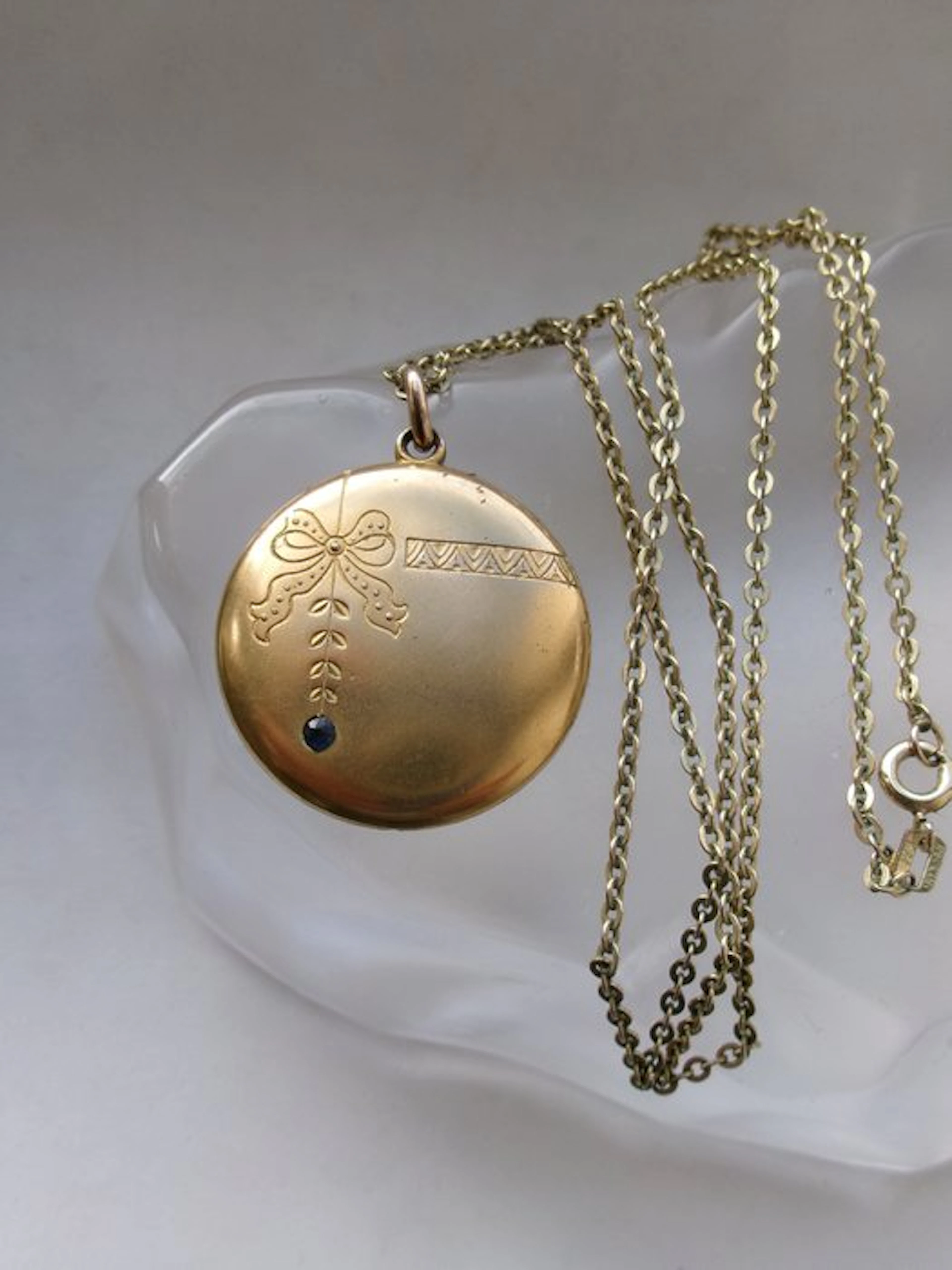 Gold-plated - Pendant - Art Nouveau