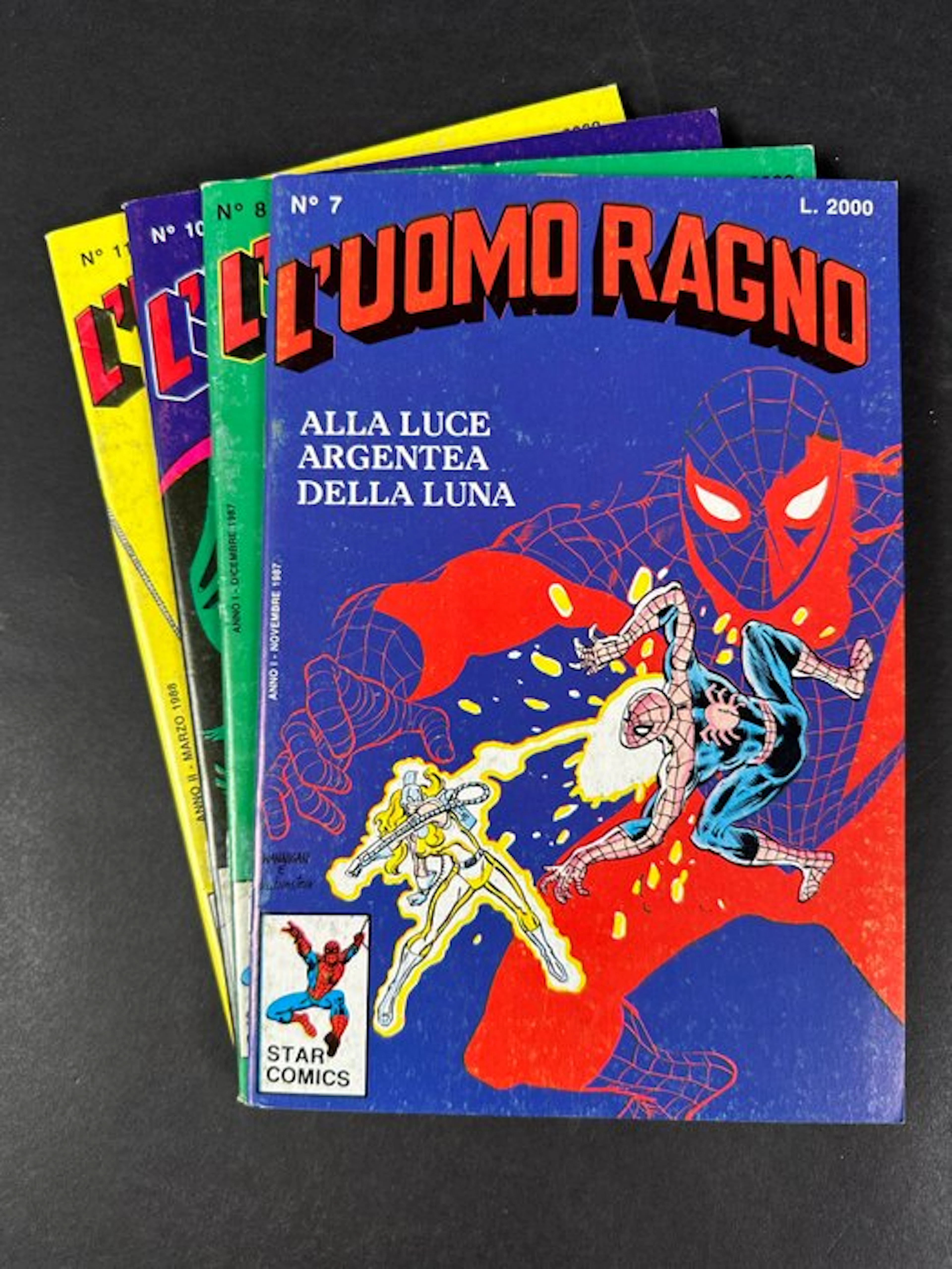 Uomo Ragno nn 7, 8, 10, 11 - 4 Album - First edition - 1987