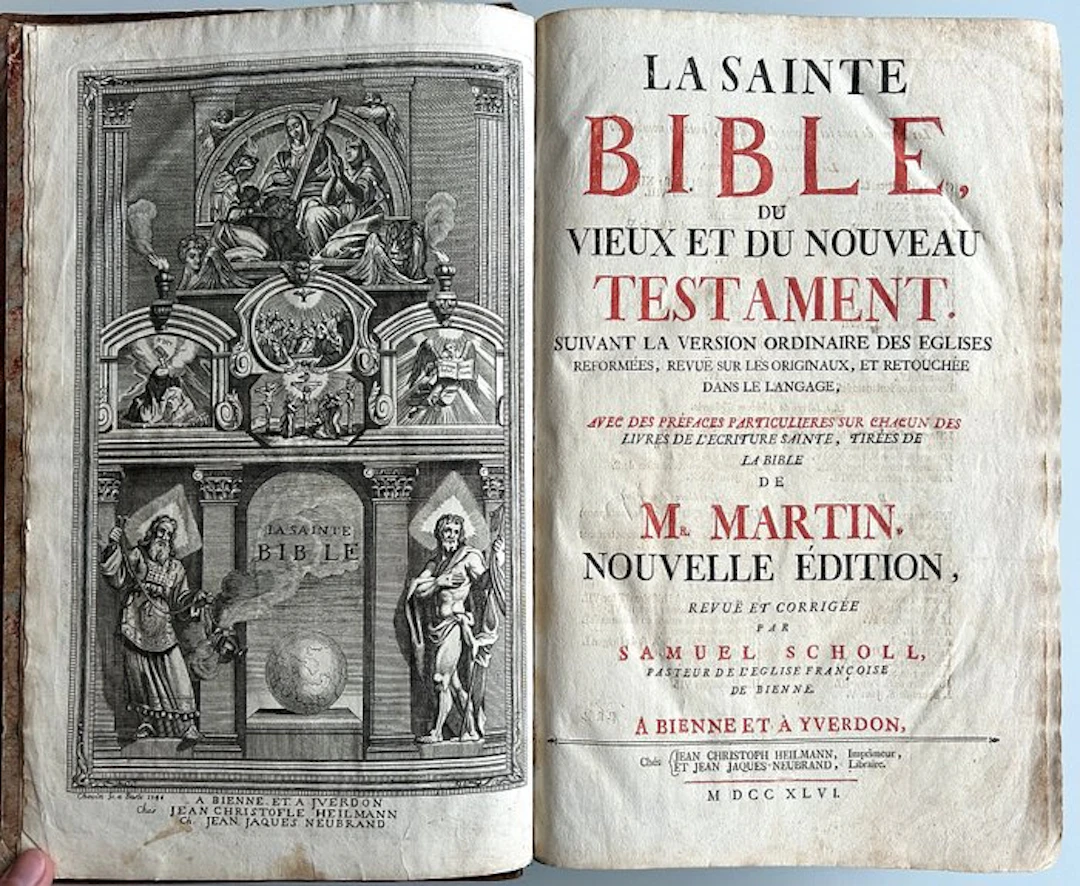 La Sainte Bible du Vieux et du Nouveau Testament - 1746