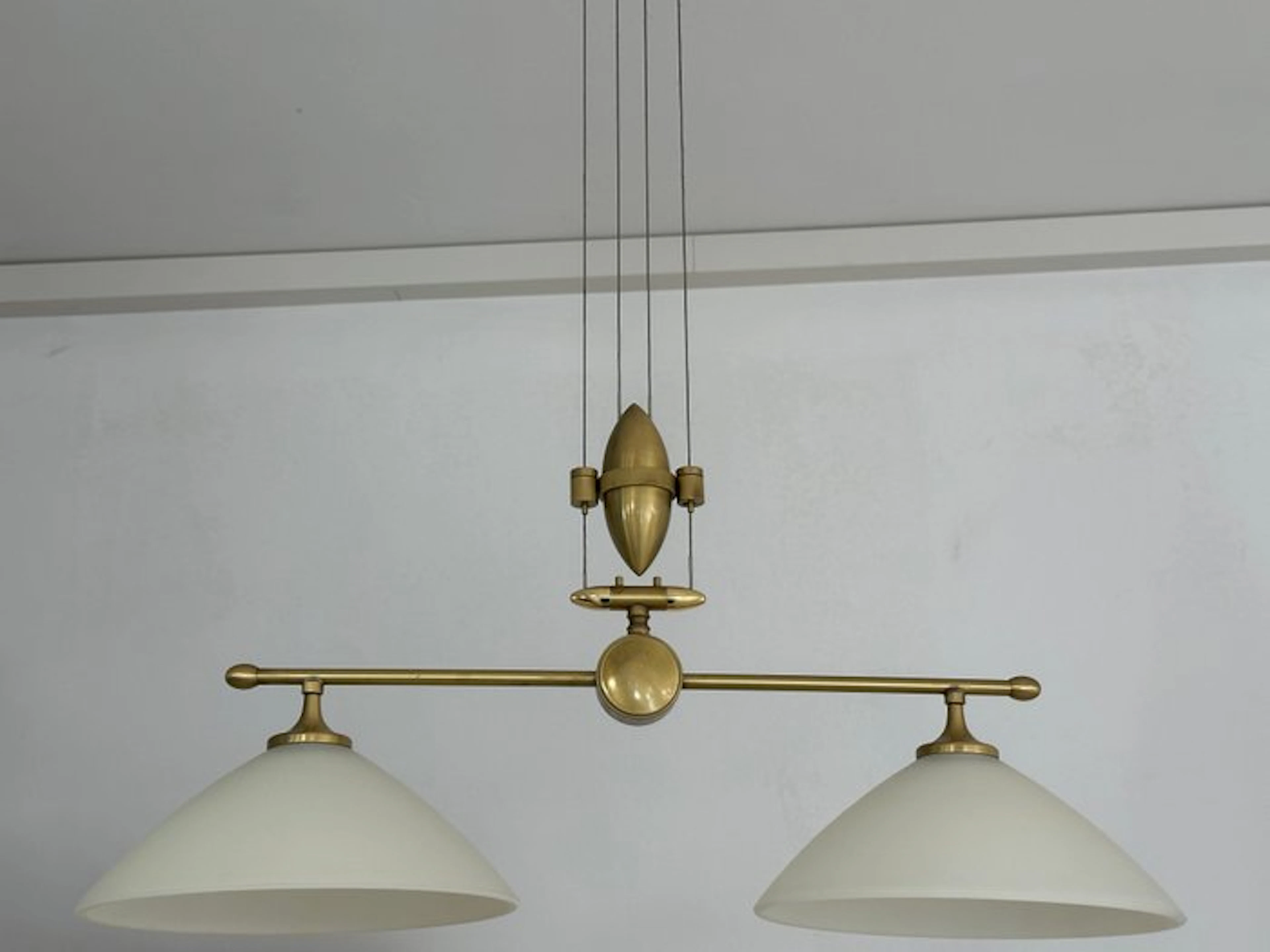 F.L.M. f.lli Mantesso - Hanging lamp - antiqued brass