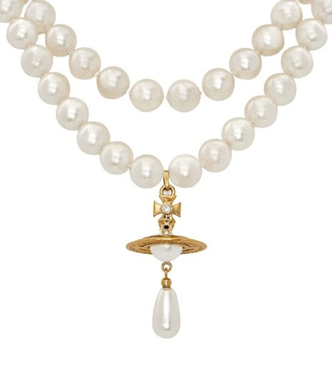 Vivienne Westwood - Metal - Necklace - Orb pendant pearl