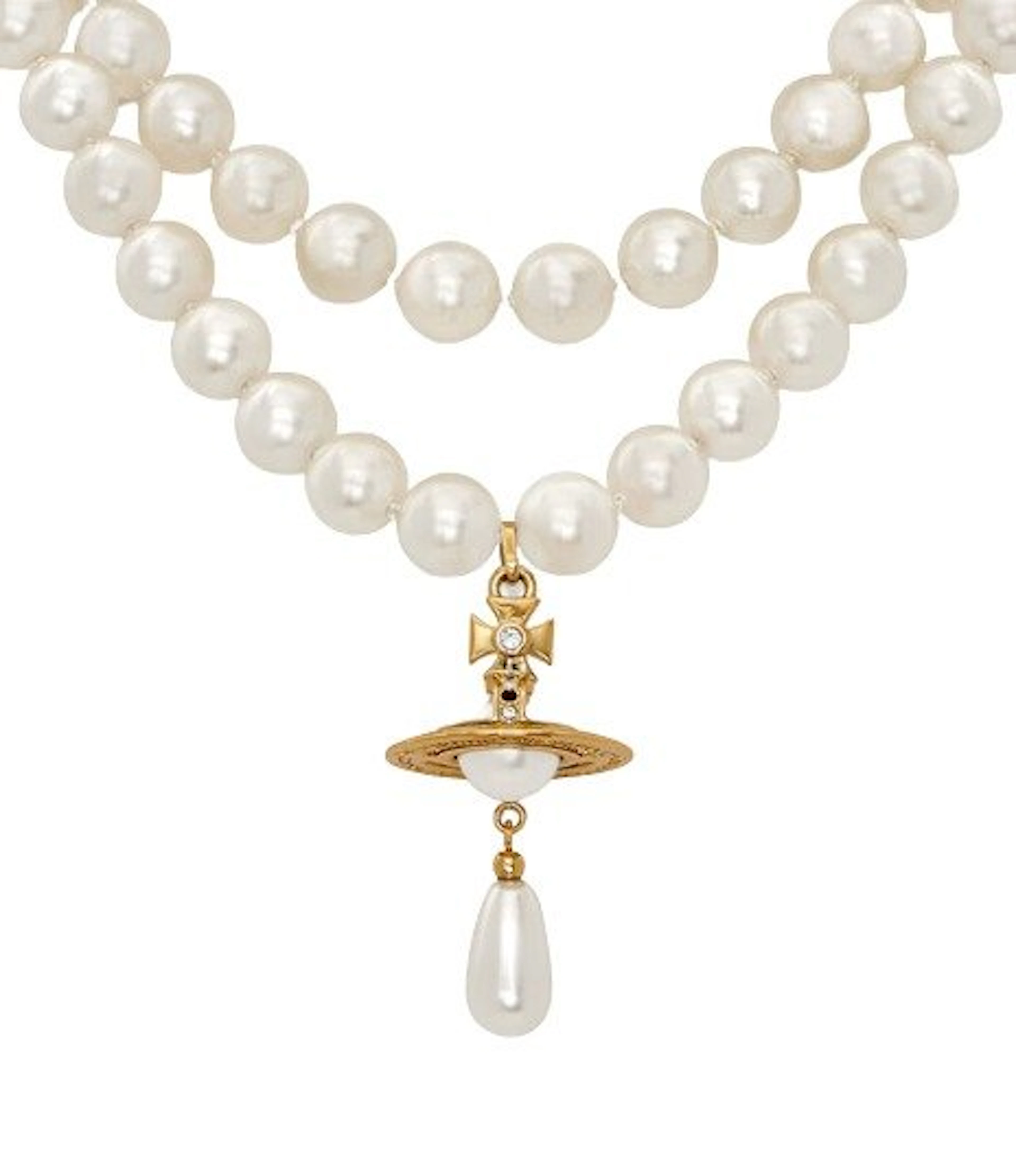 Vivienne Westwood - Metal - Necklace - Orb pendant pearl
