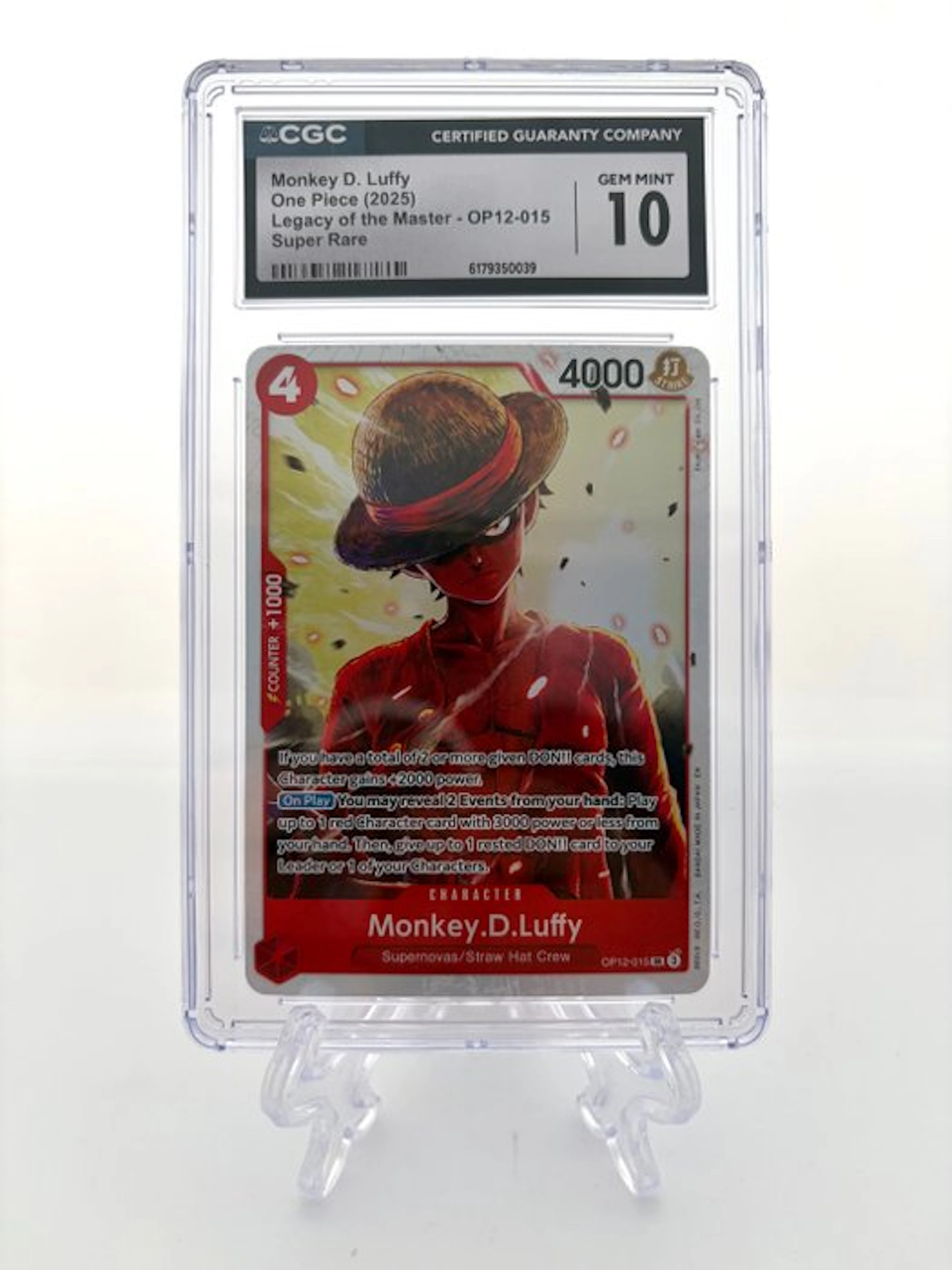 One Piece - 1 Graded card - One Piece - Monkey D