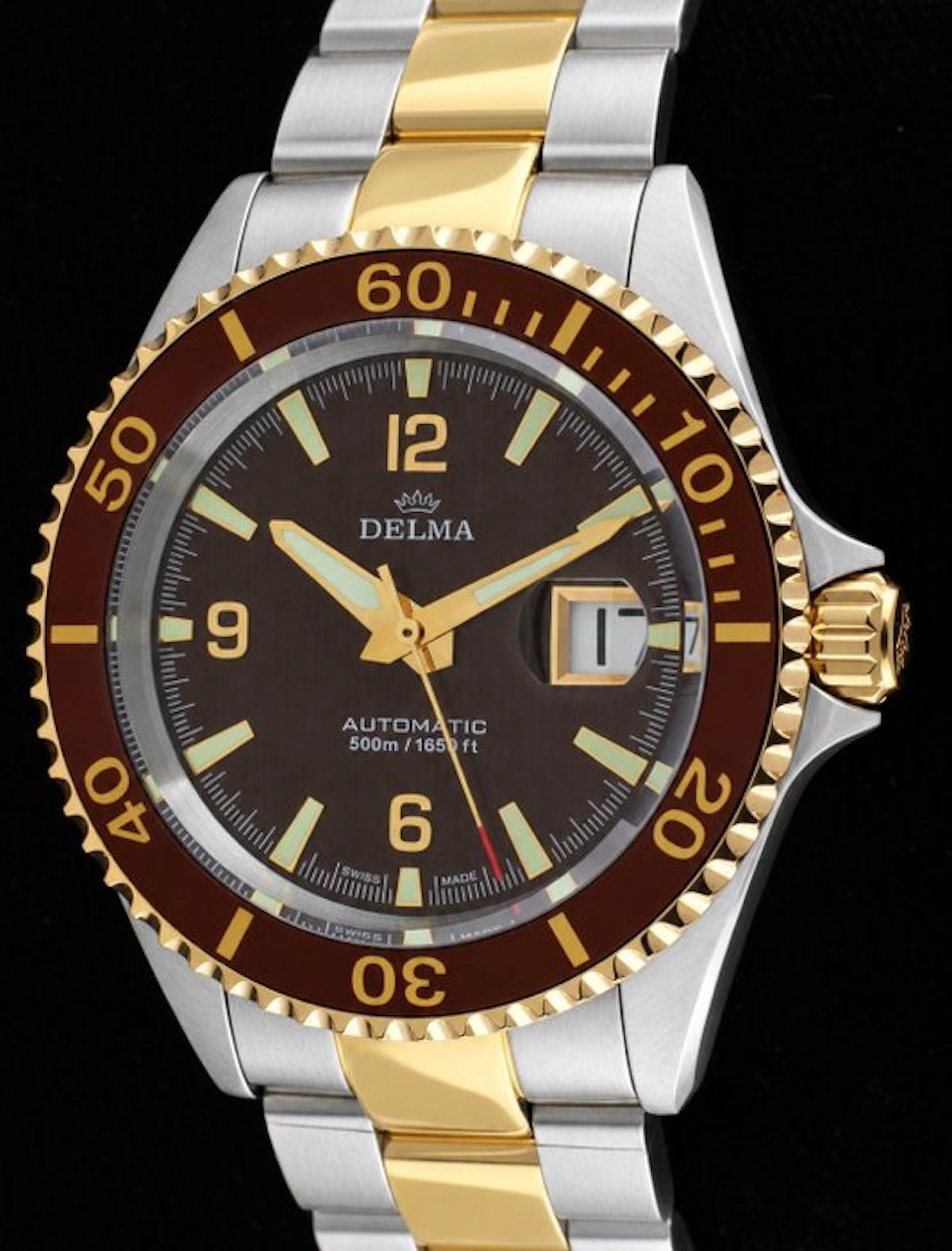 Delma - 'Santiago Bicolor' - Swiss Automatic Diver's 500M...