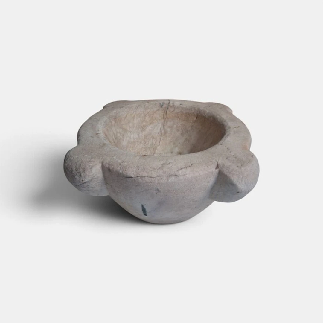 Mortar - Marble - Antique pesto mortar