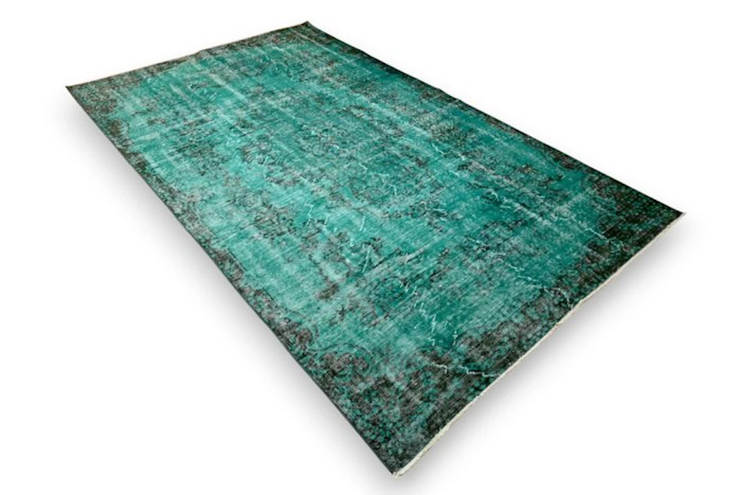 Turquoise vintage - Rug - 260 cm - 155 cm - with certificate