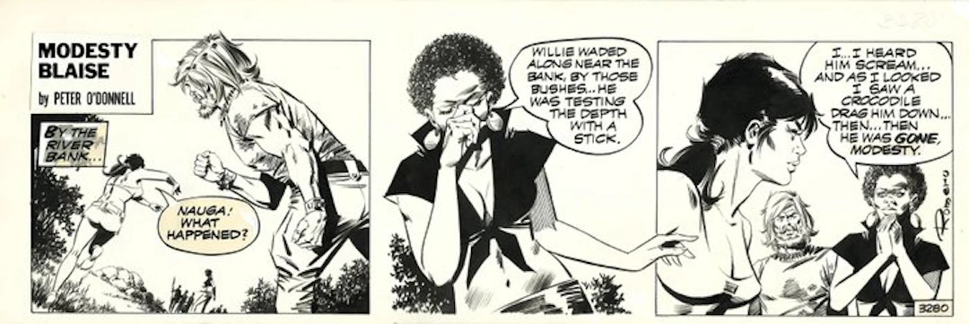 Romero, Enric Badia - 1 Original page - Modesty Blaise...