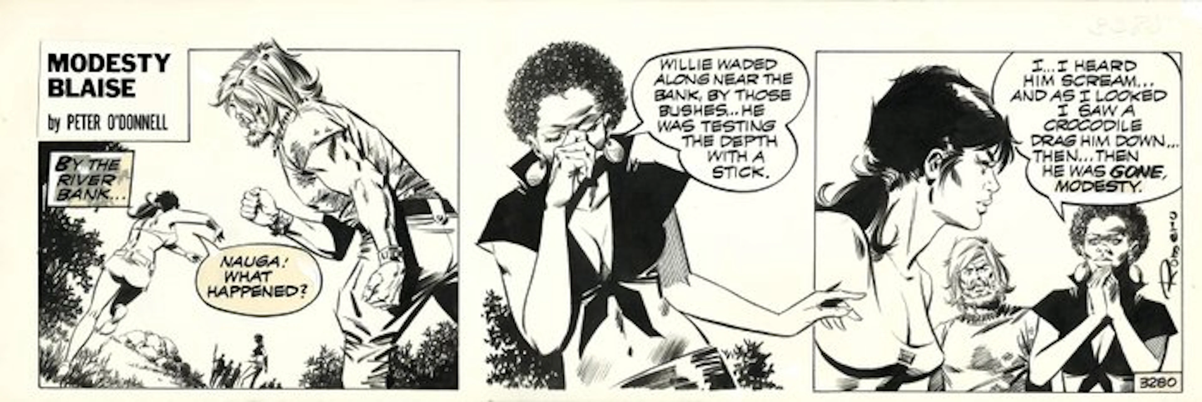 Romero, Enric Badia - 1 Original page - Modesty Blaise...