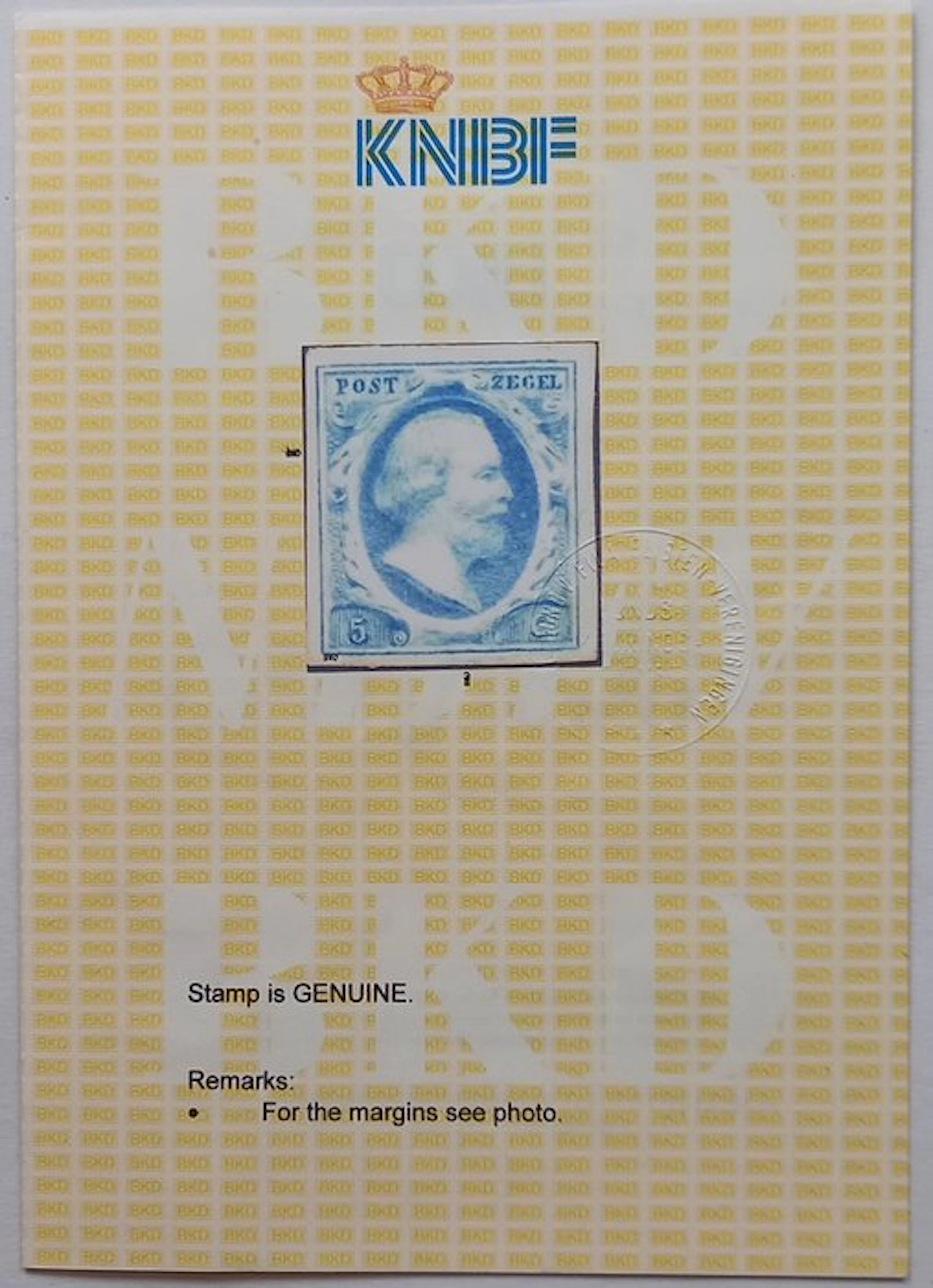 Netherlands 1852/1852 - First issue of King William III - NVPH 1b