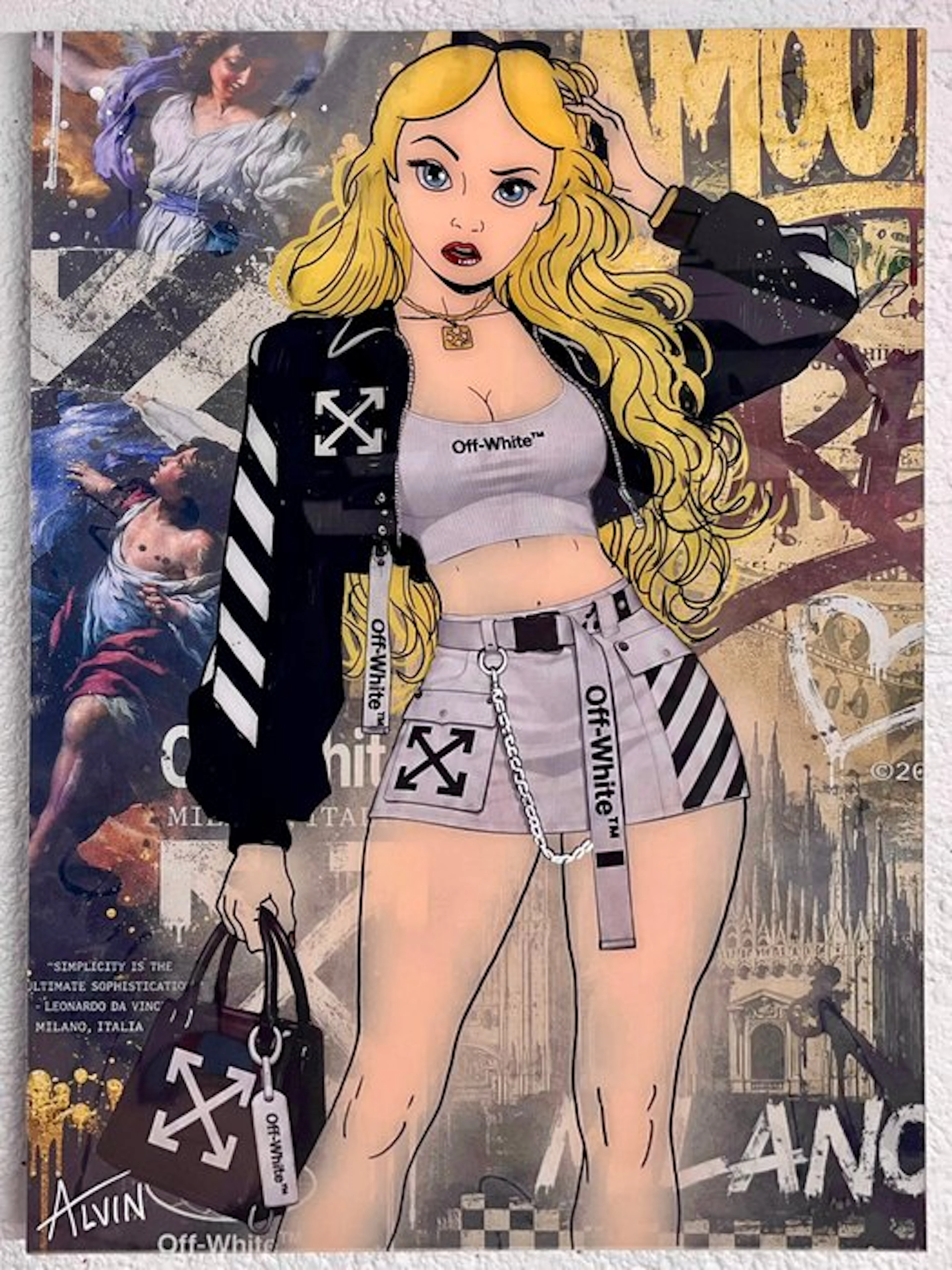 Alvin Silvrants - Glamour Alice in Off-White Land - High...