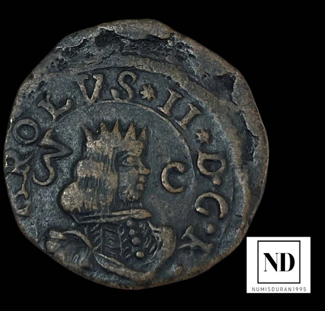 Spain. Carlos II. 3 Cagliaresi 1669 - Cagliari