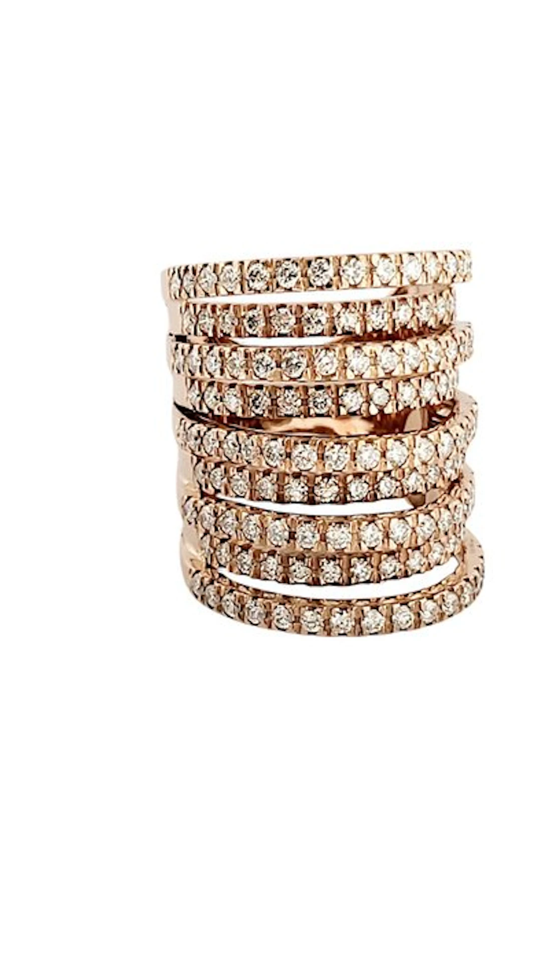 Estrò - Ring - 18 kt. Rose gold - 2.80ct. tw. Diamond (Natural)