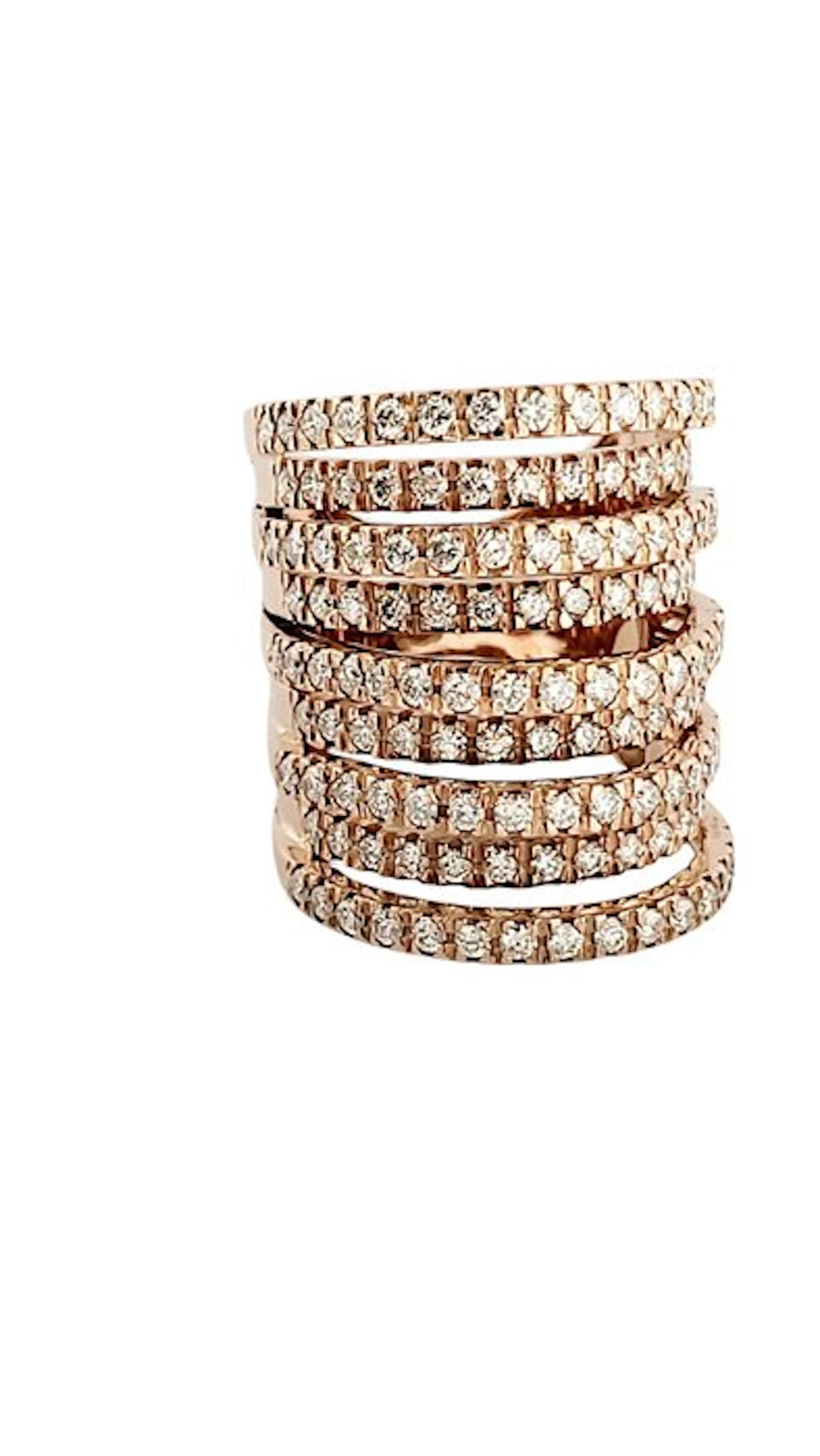 Estrò - Ring - 18 kt. Rose gold - 2.80ct. tw. Diamond (Natural)