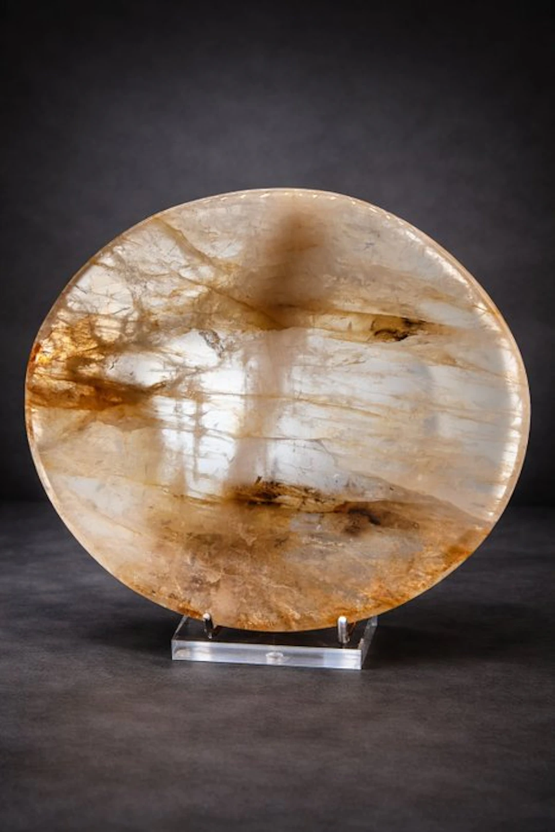 Natural Golden Healer Quartz Bowl – Rare Statement...