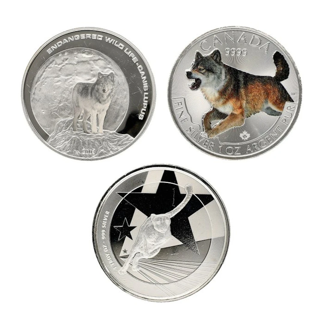 Mongolia, Canada, Cameroon. 2003/2019 - "Animals" (3 stuks) (No reserve price)