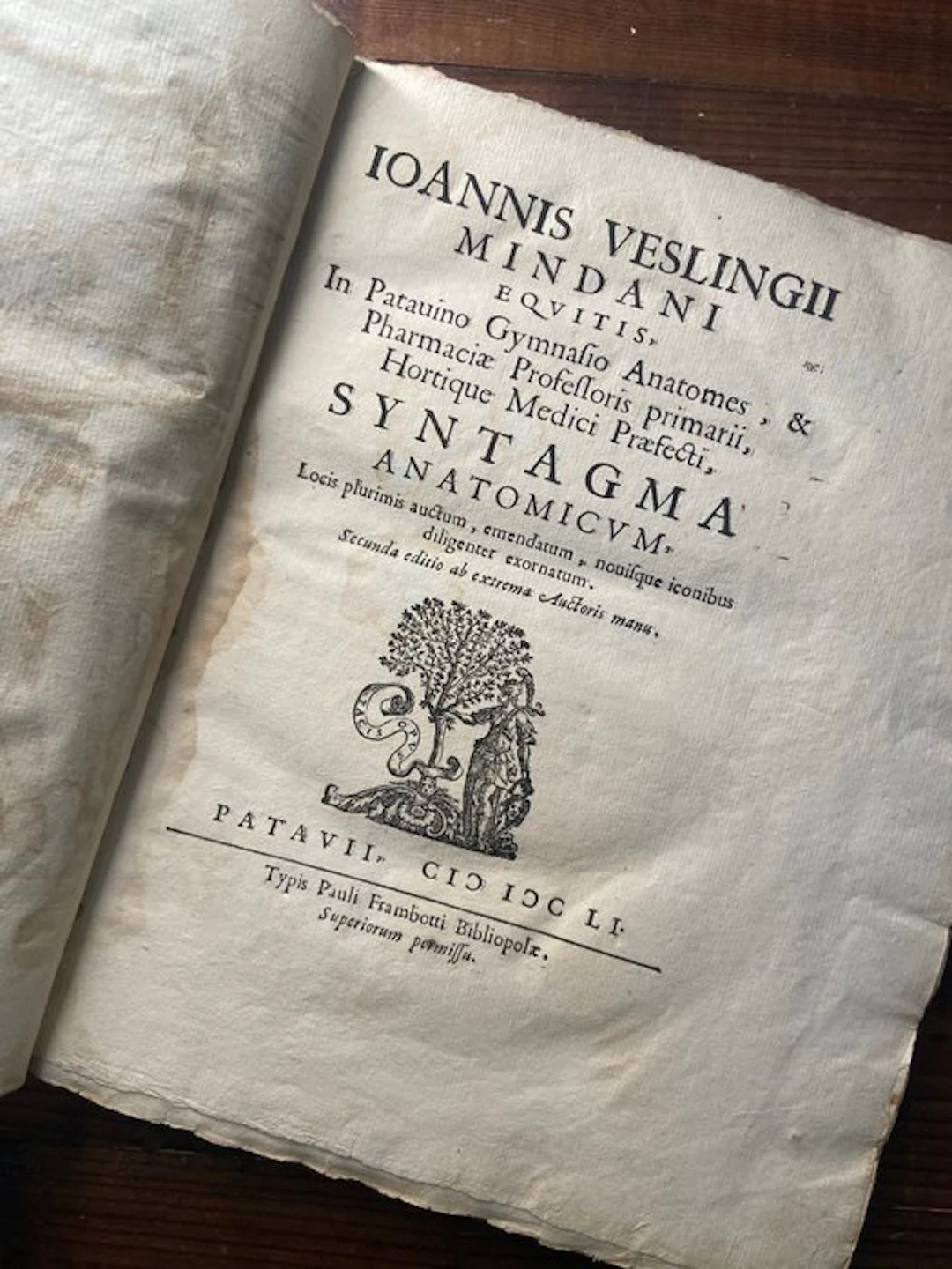 Ioannis Veslingius - Syntagma Anatomicum - 1651