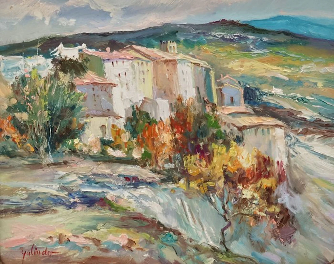 Spanish school (XX) - Paisaje rural - NO RESERVE