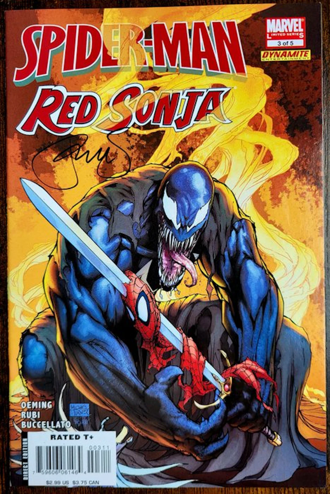 Spider-Man / Red Sonja #3 2007 1st Print Turner Cover...