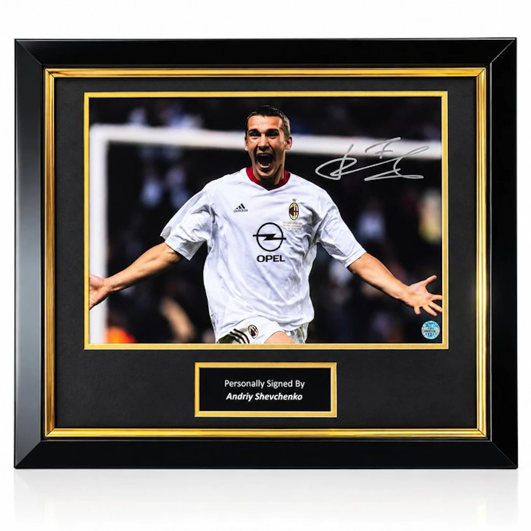 AC Milan - Andriy Shevchenko - Hand Signed Champions...
