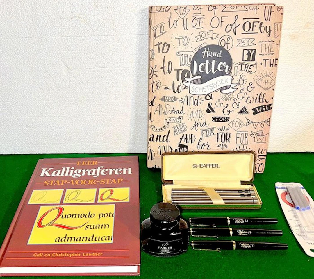 Sheaffer Targa 1001 & Reform - Vintage kalligrafieset – 6...