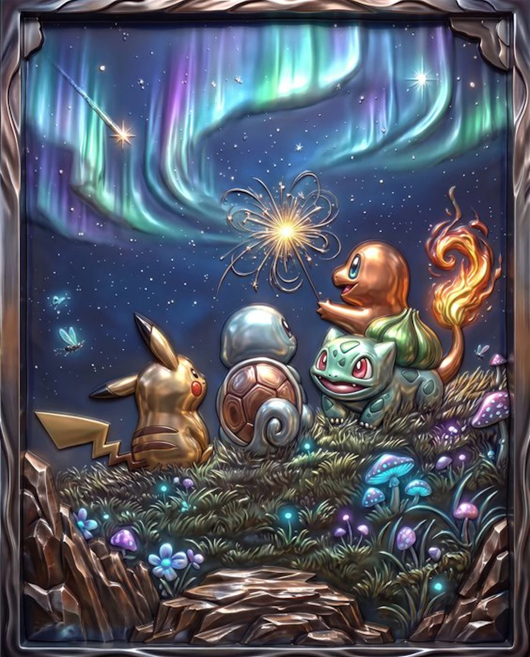 AT9 - "Starter x Pikachu: Metallic Aurora"