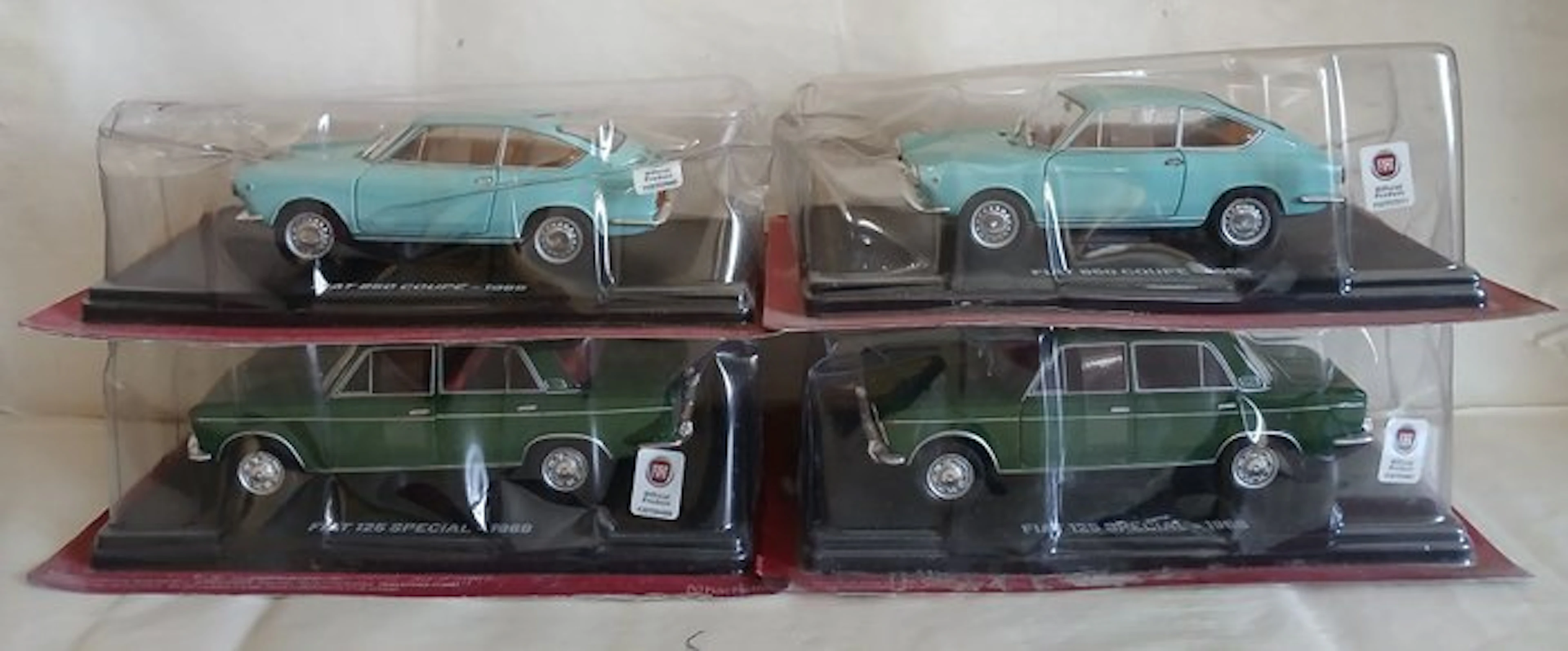 Hachette 1:24 - Model car (4) - Lotto con 4 Fiat Story - Fiat Story Test 1:24