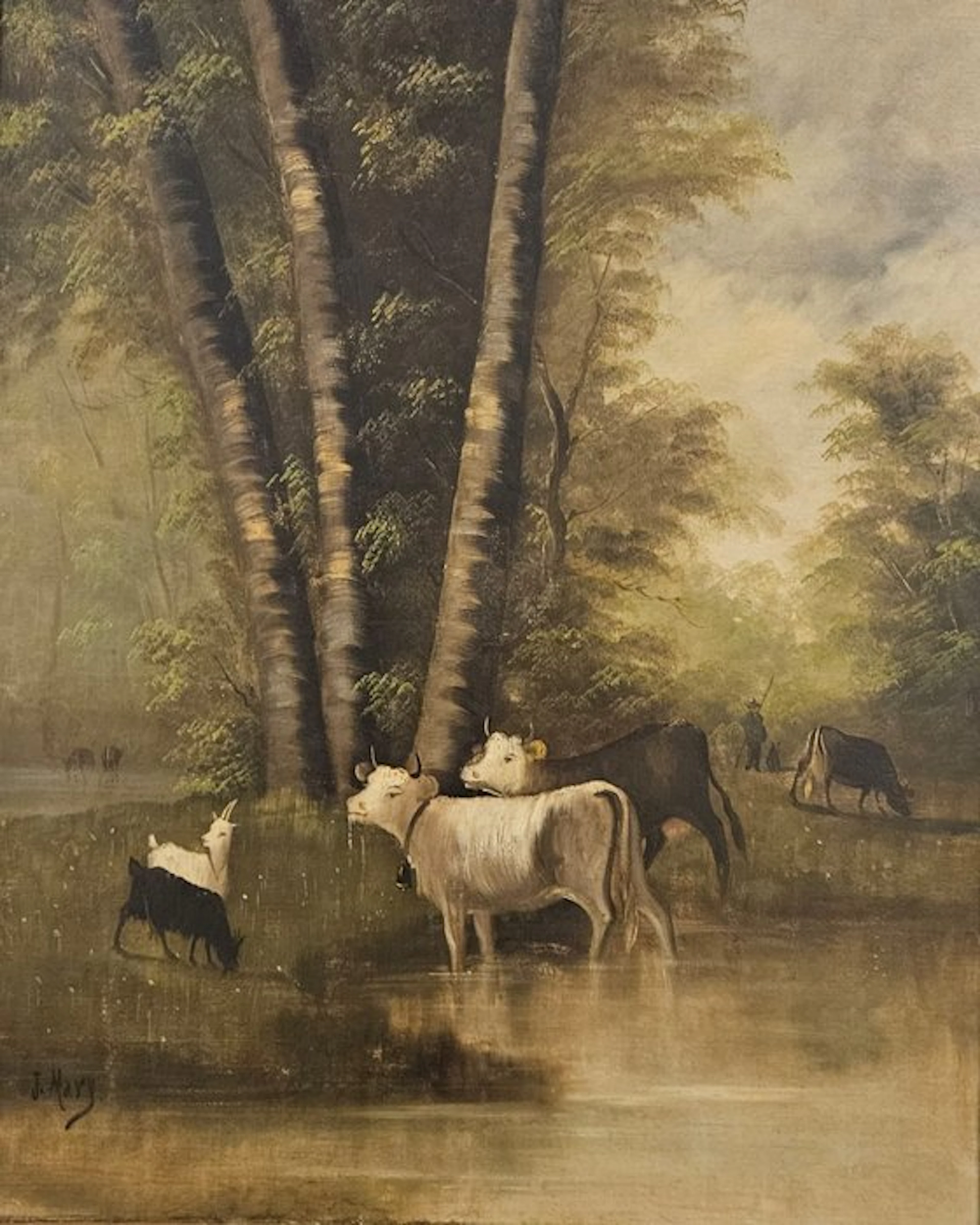 Escuela Impresionista Francesa (XIX) - Animales de Campo