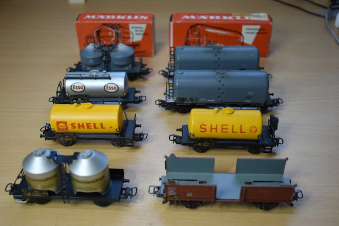 Märklin H0 - Model train freight wagon set (8) - various...