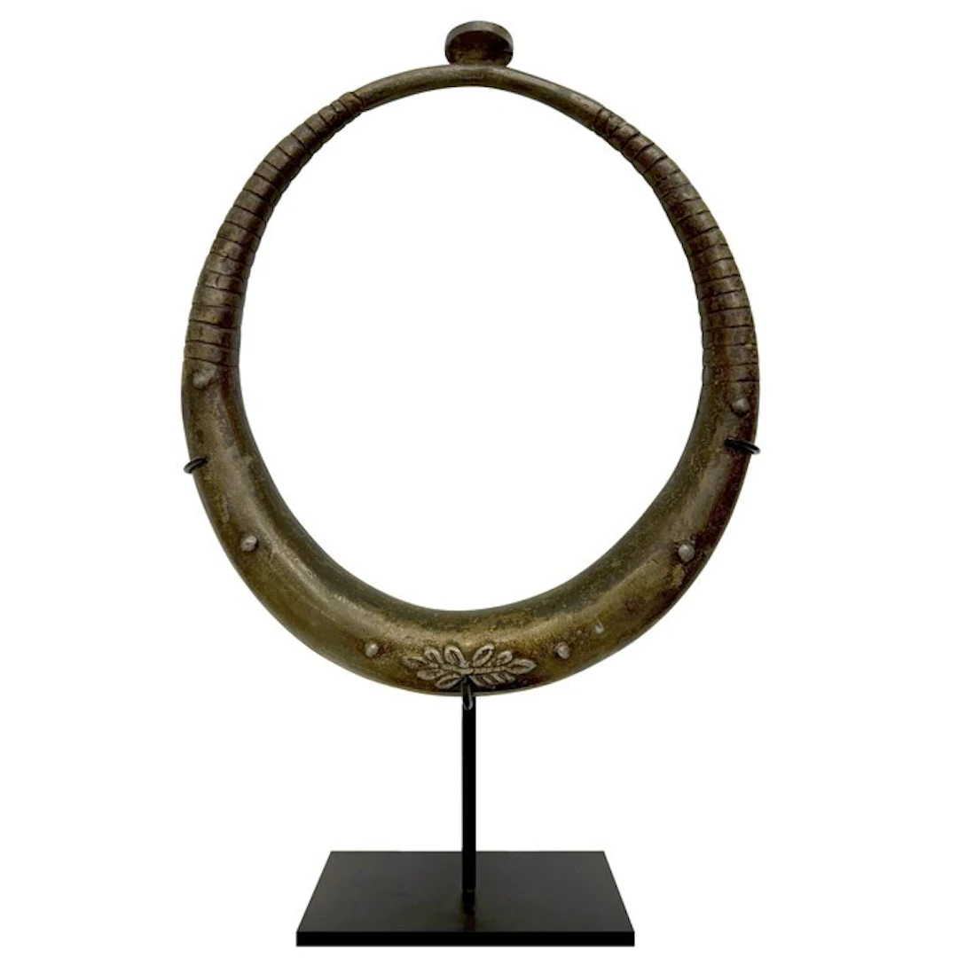 Warrior necklace (Rare brass casting) - Kalabubu - Nias - Indonesia