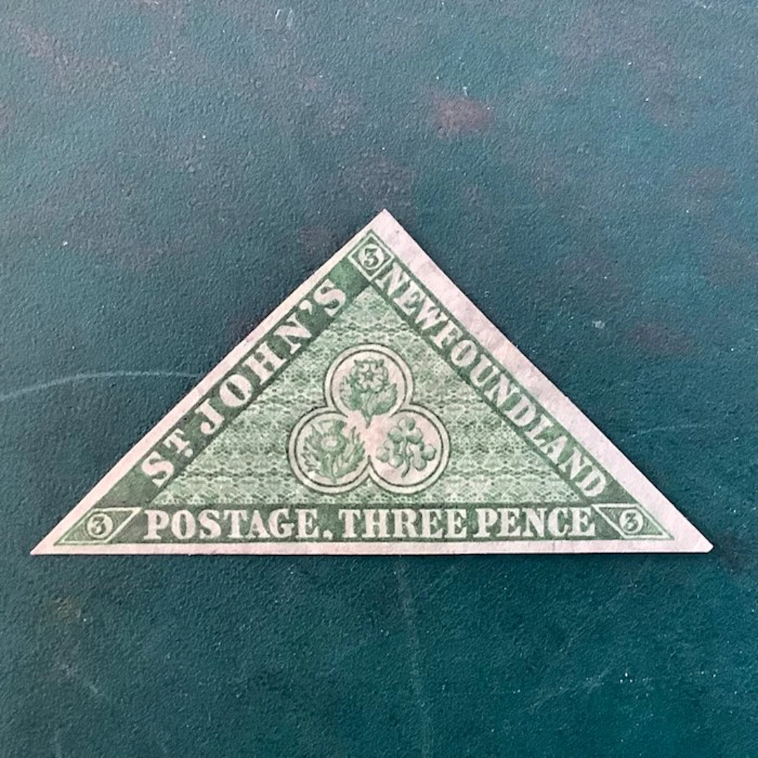 Newfoundland 1857 - 3D first edition on thick paper - MH - SG 3