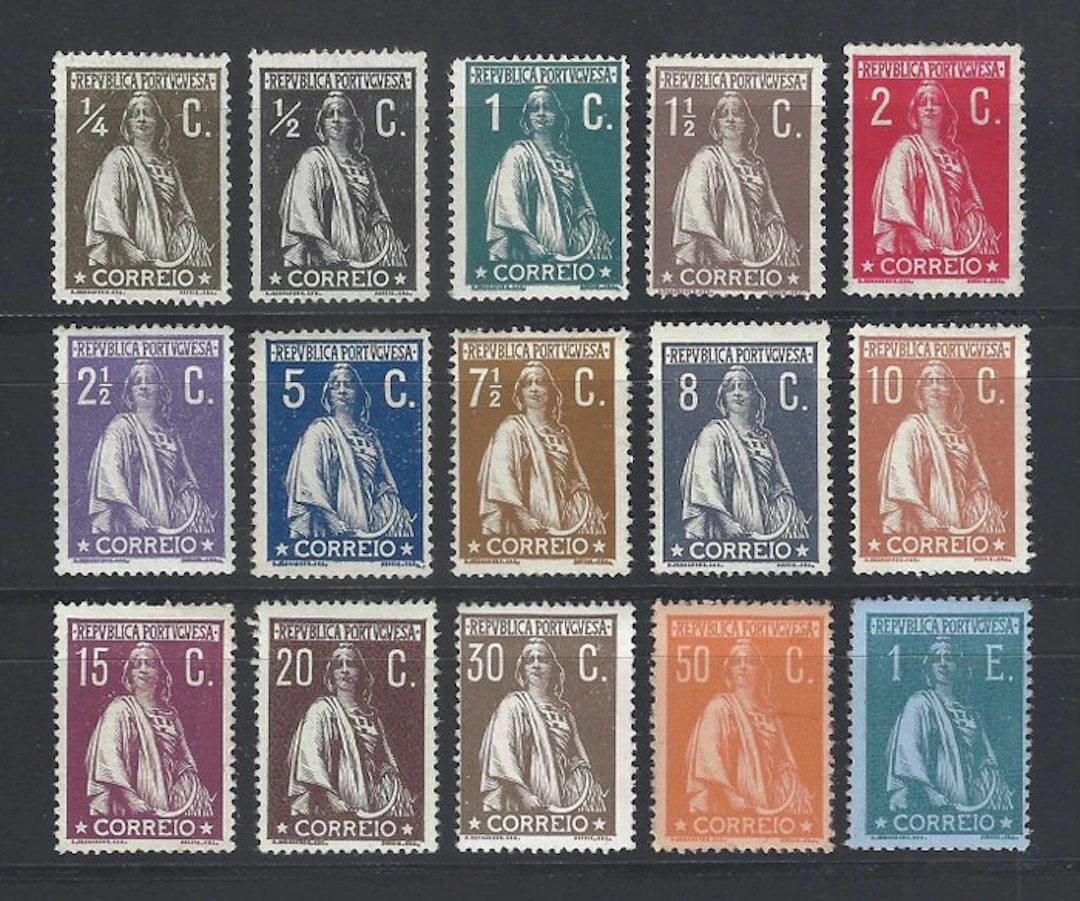Portugal 1912 - Complete Ceres series - Mundifil 206/220