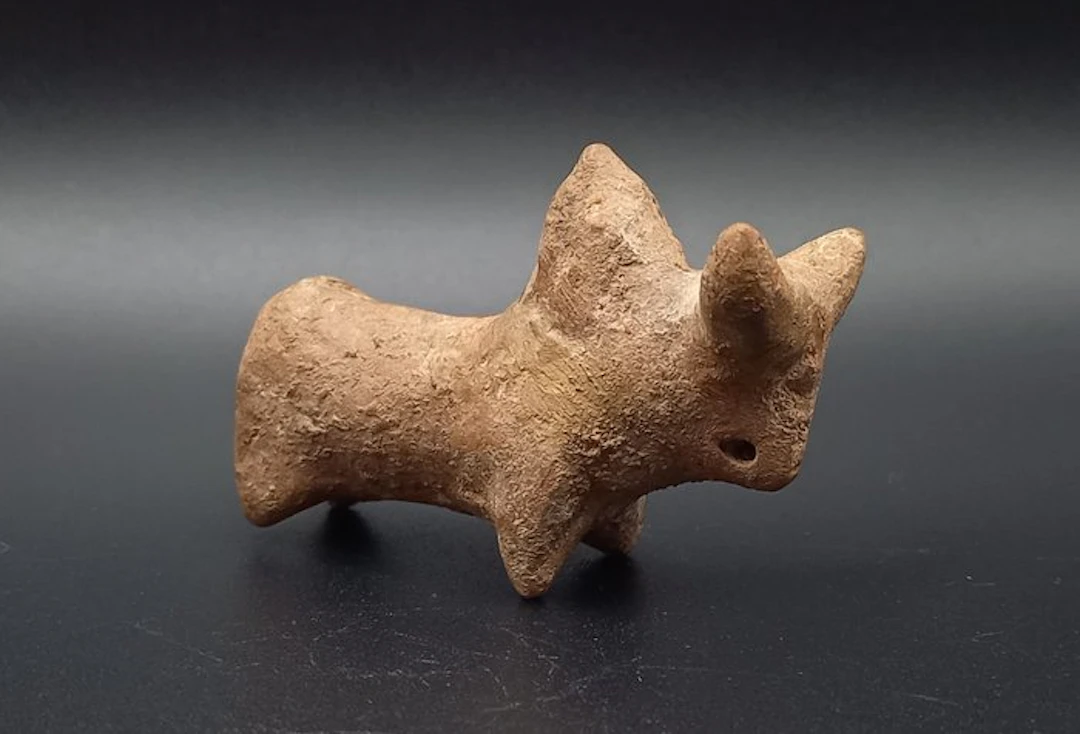 Harappan culture Terracotta Figurine of a Zeburind from the Indus