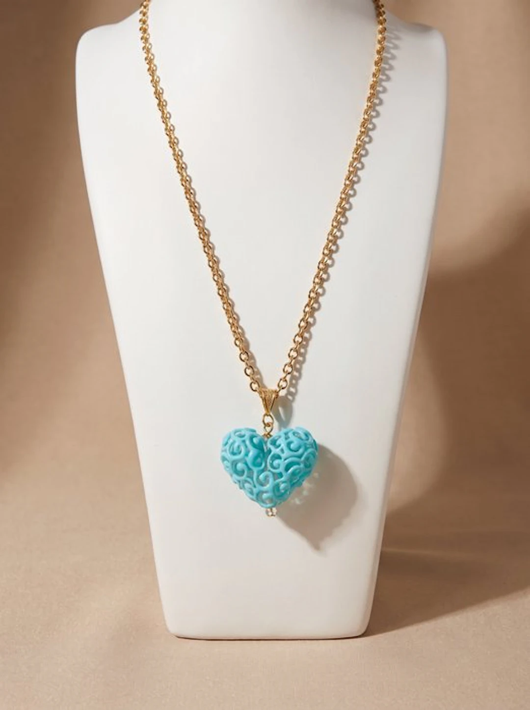 Murano glass - Necklace with pendant - Heart to Morise