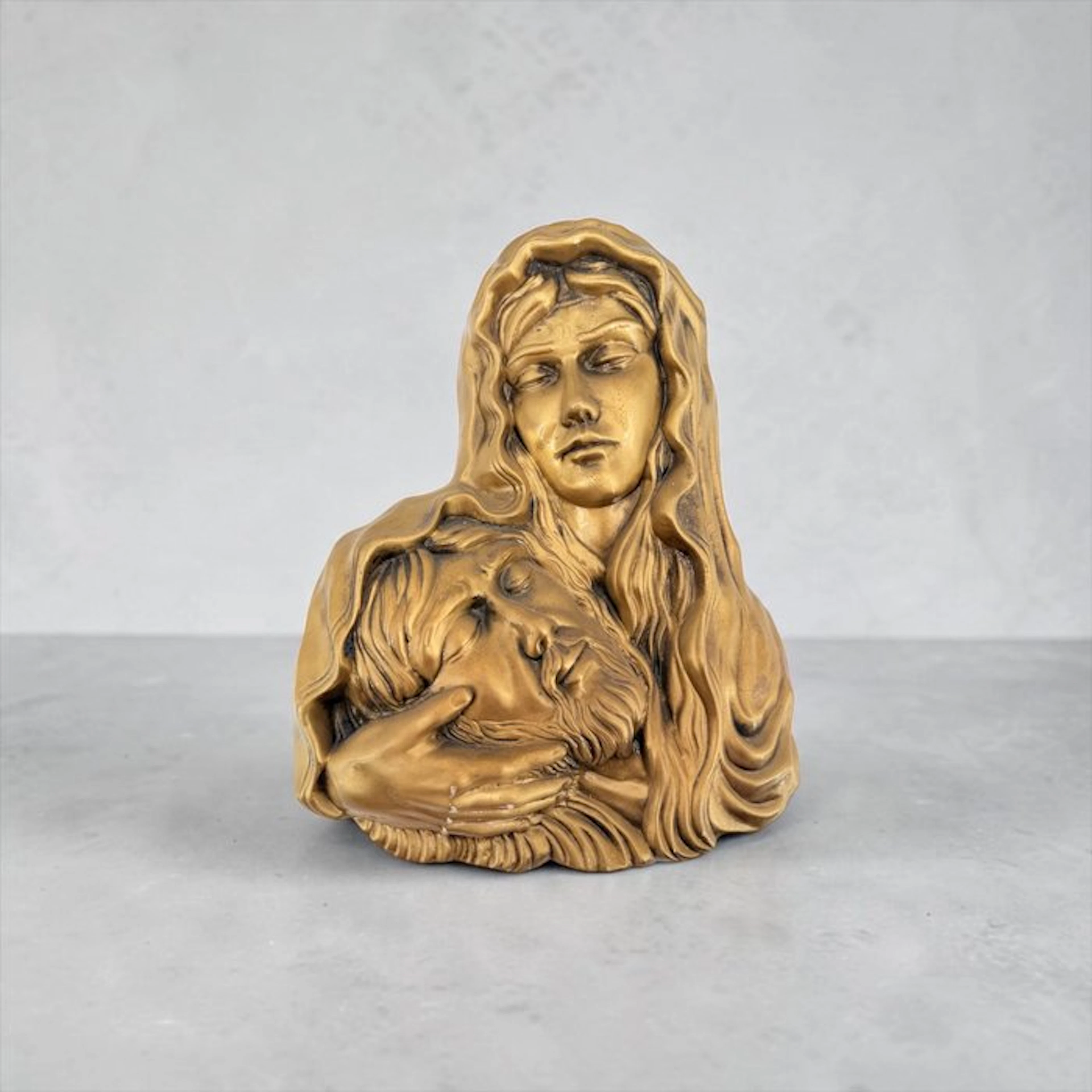 Relief, Piedad - 28 cm - Bronze
