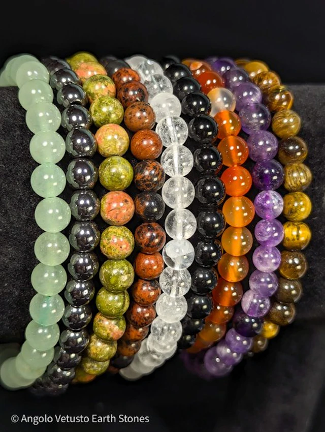 Natural High Quality Gemstone Bracelets Collection – Set...