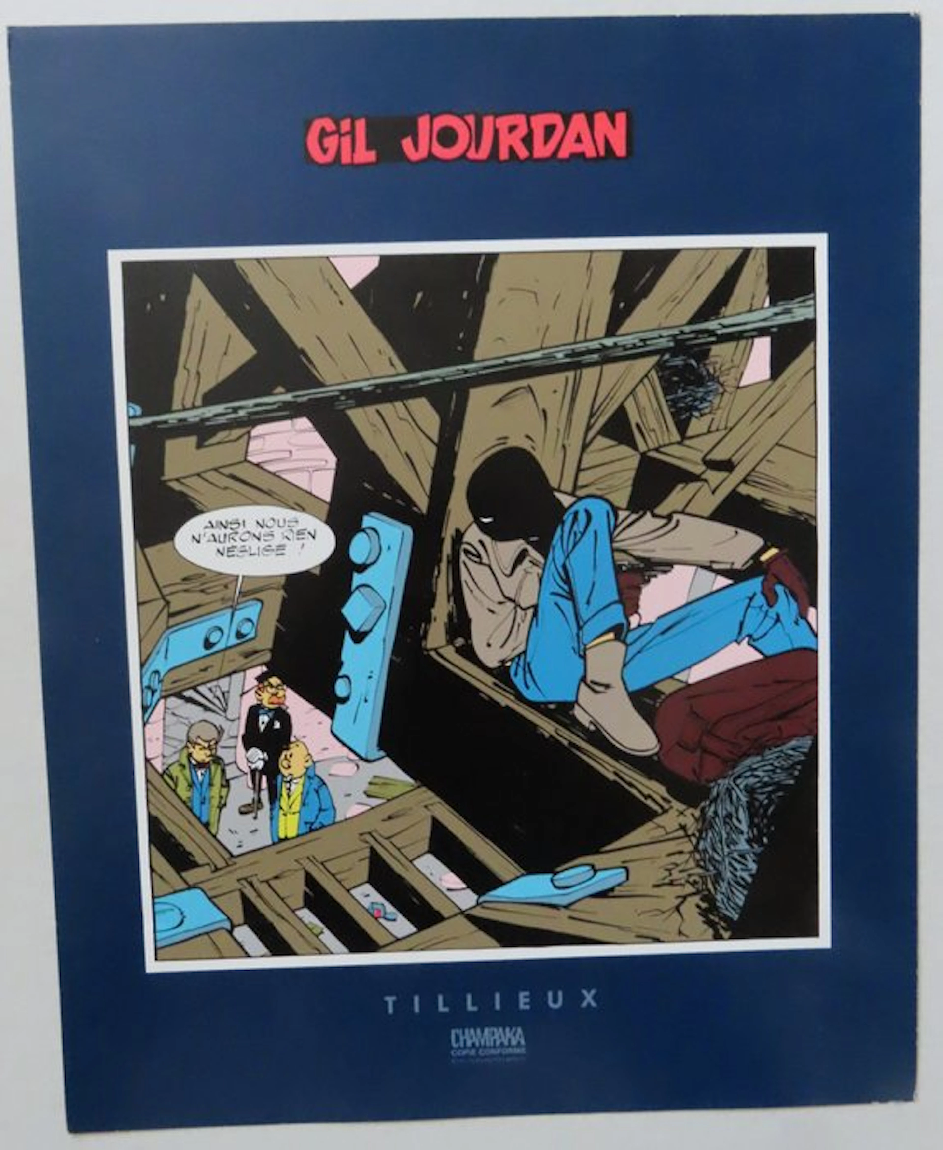 Tillieux - 1 Screen printing - Champaka - Gil Jourdan - 1991