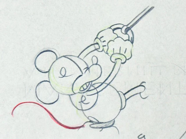 Walt Disney - Mickey Mouse Production Drawing (1935) - Mickey's Garden